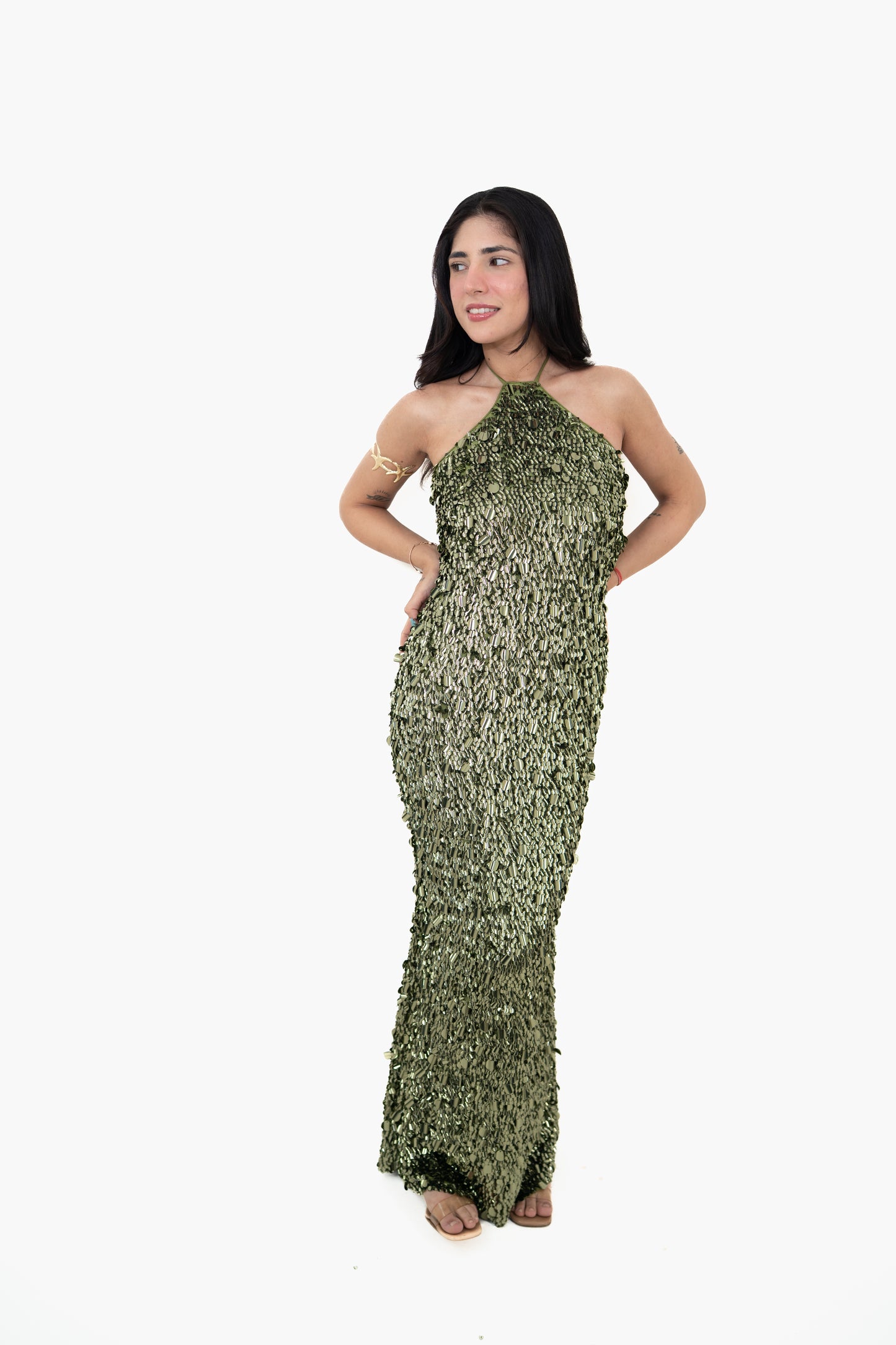 Sundown Shimmer Green Maxi