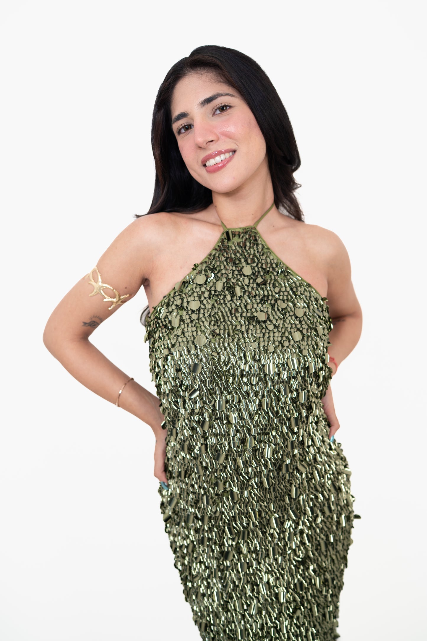 Sundown Shimmer Green Maxi