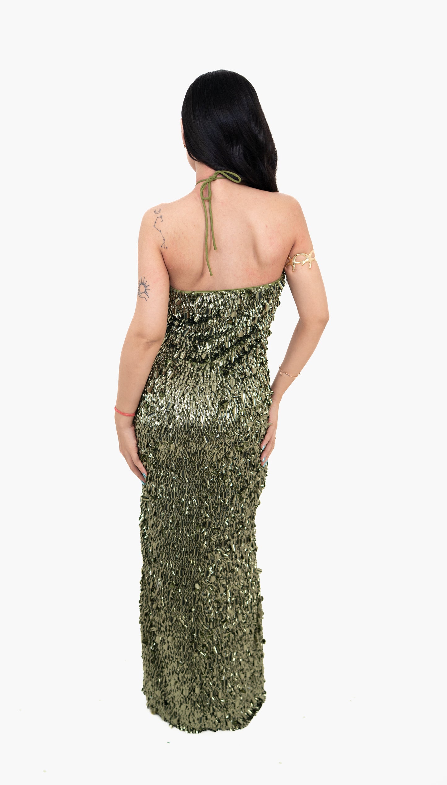 Sundown Shimmer Green Maxi