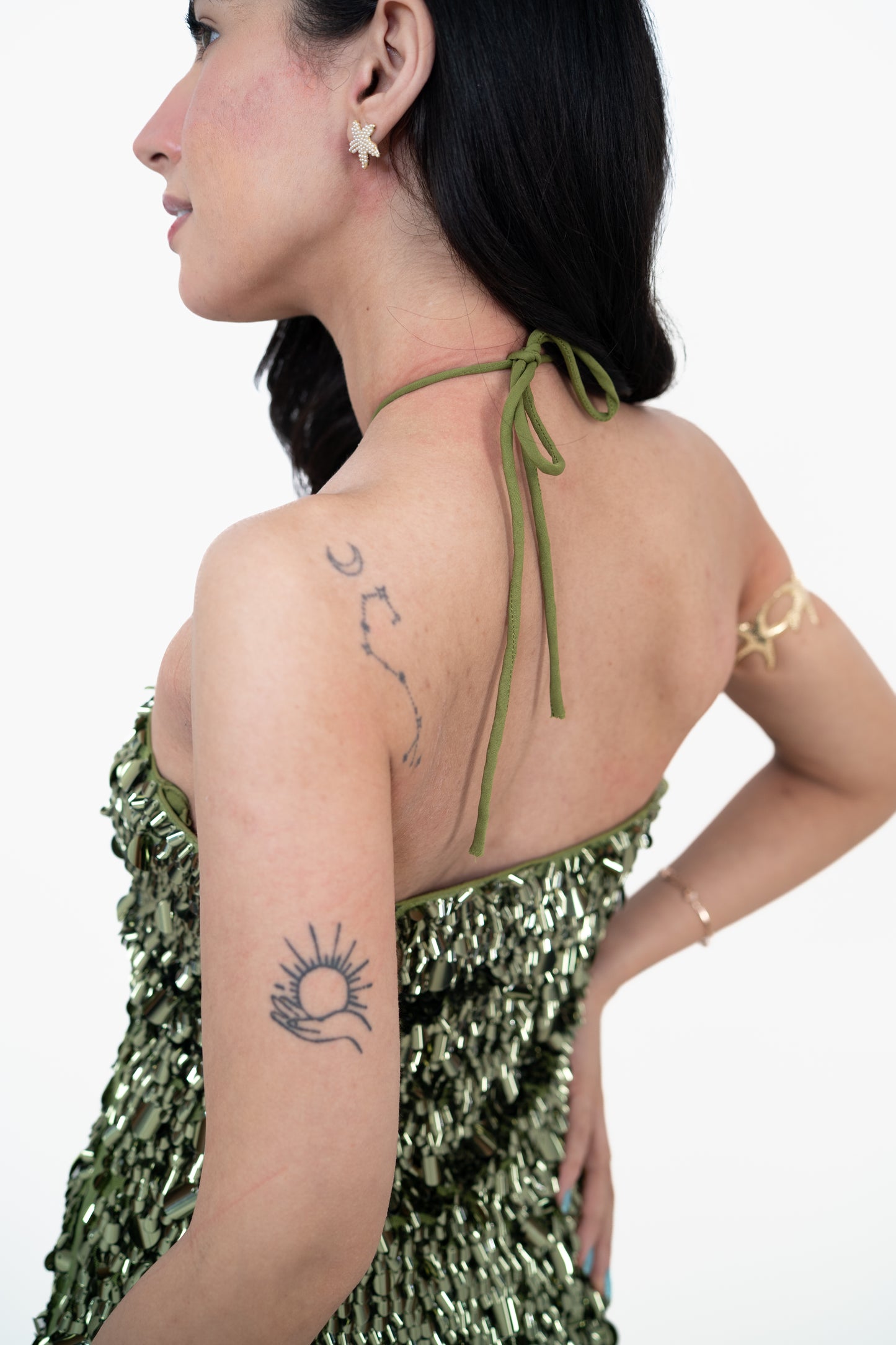 Sundown Shimmer Green Maxi