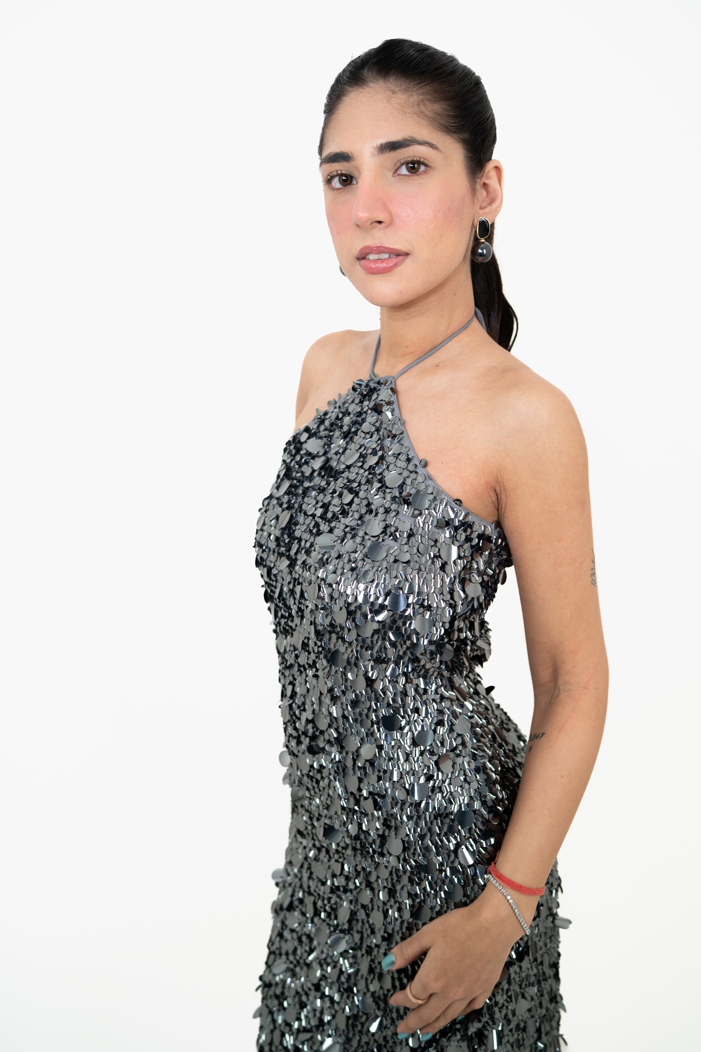 Sundown Shimmer Gray Maxi