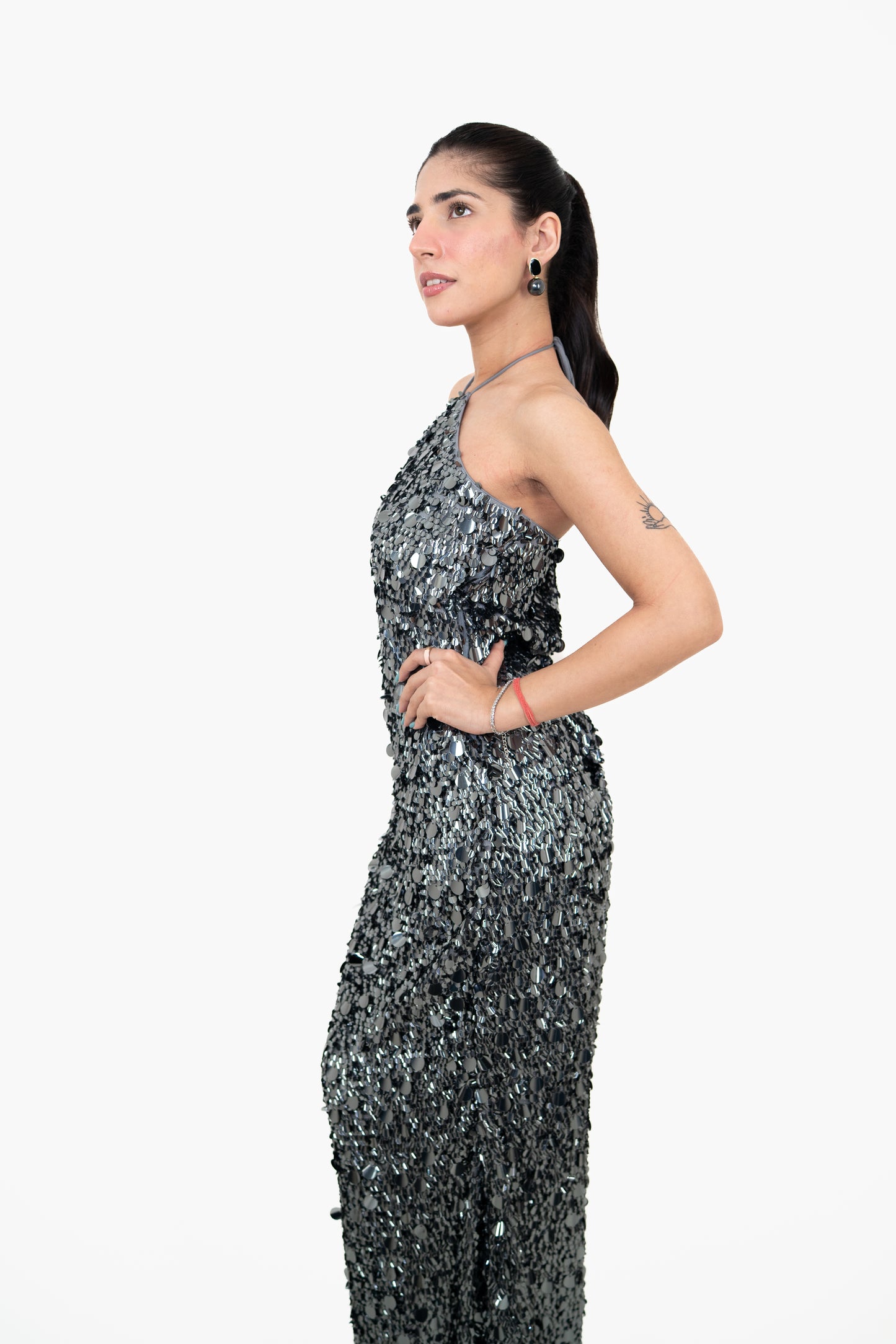 Sundown Shimmer Gray Maxi