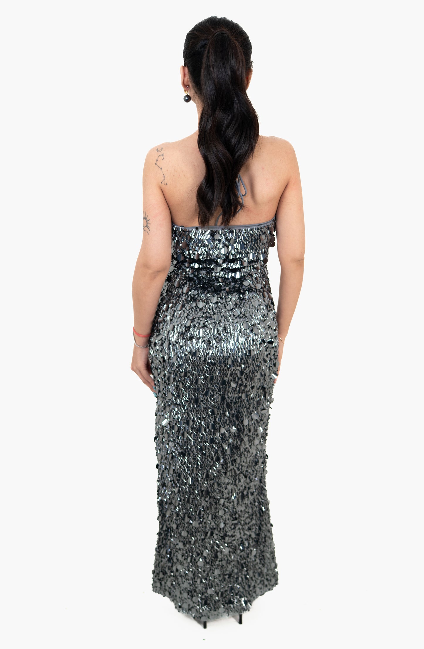 Sundown Shimmer Gray Maxi