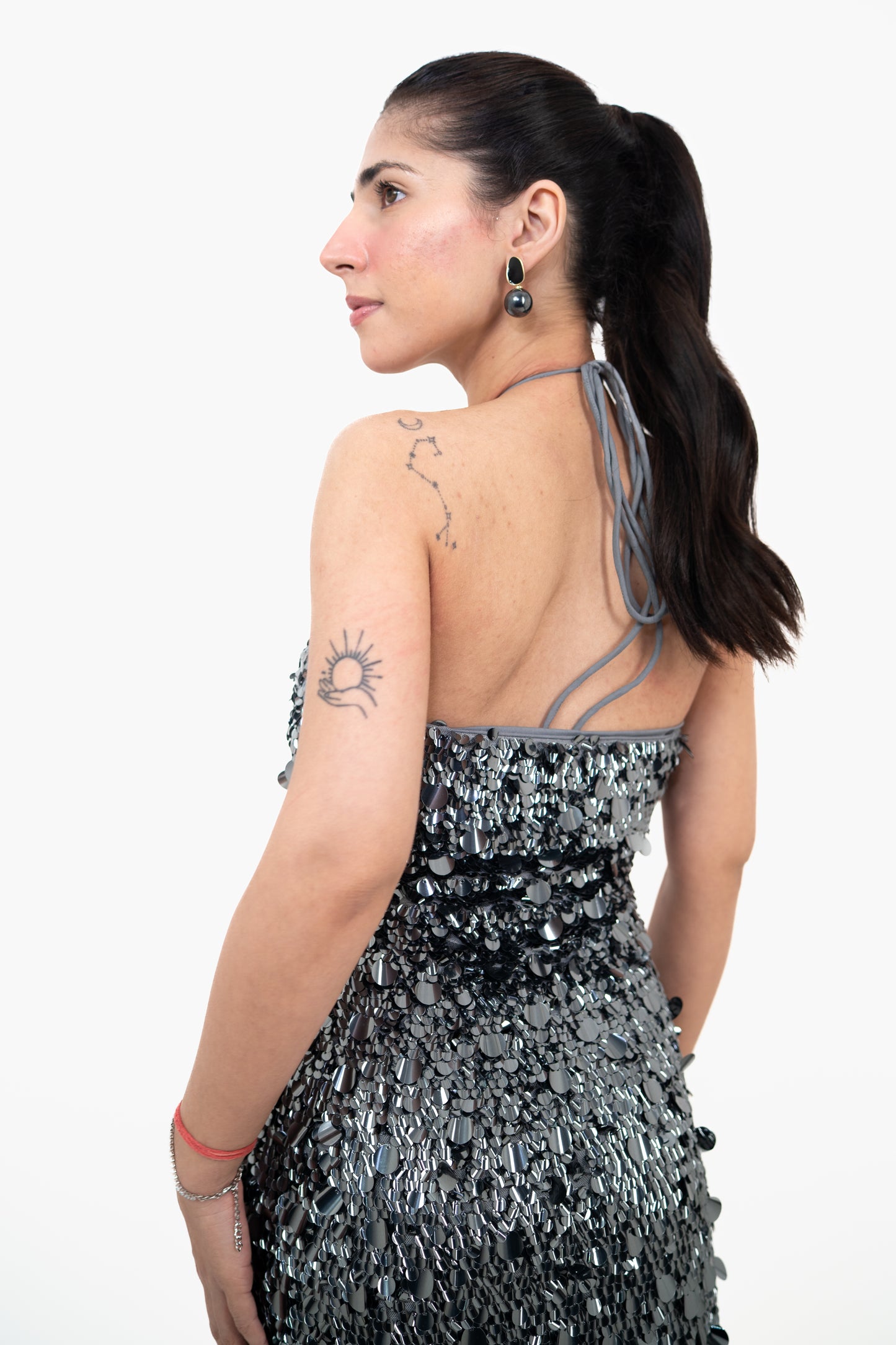 Sundown Shimmer Gray Maxi