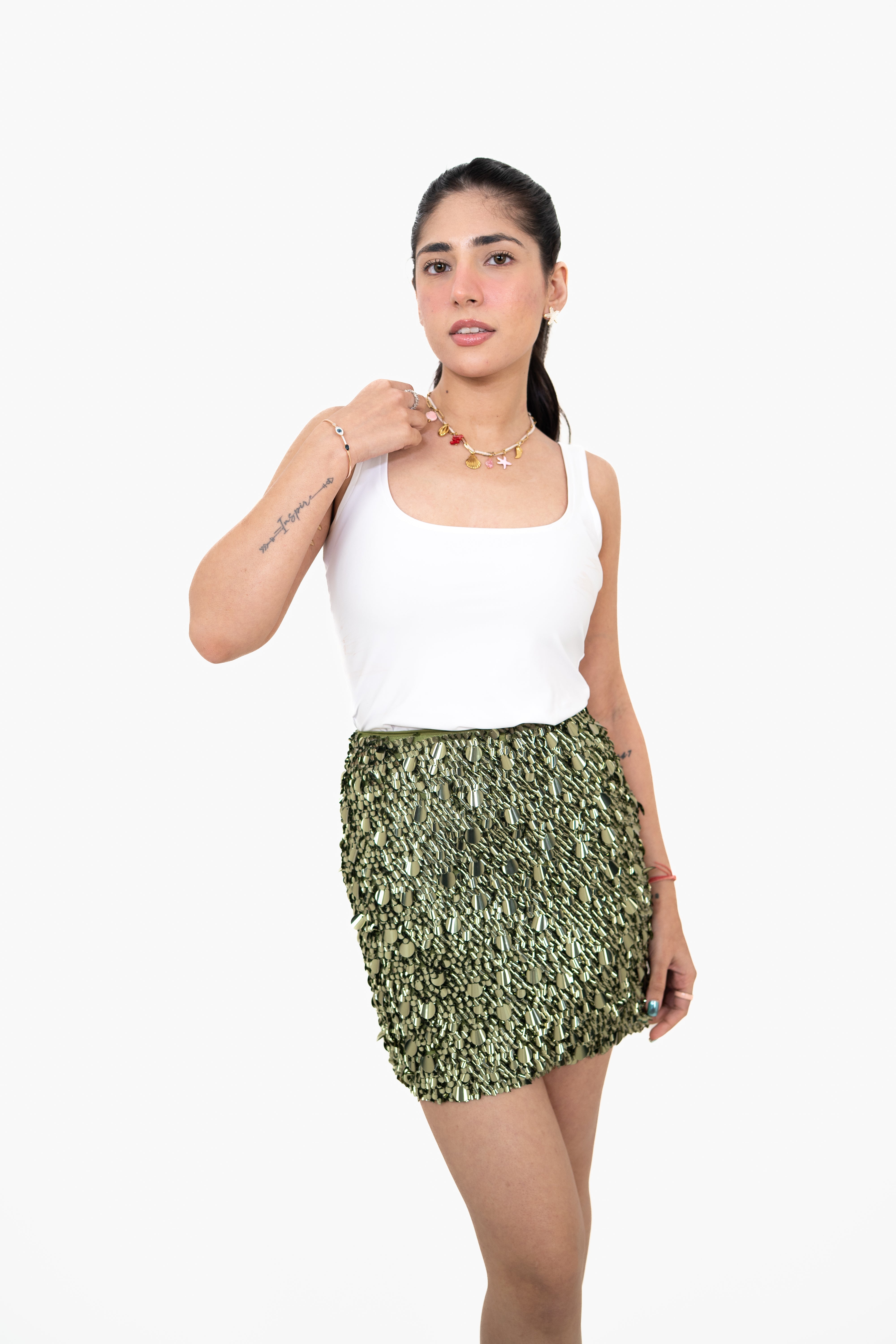 Bling Gray Skirt