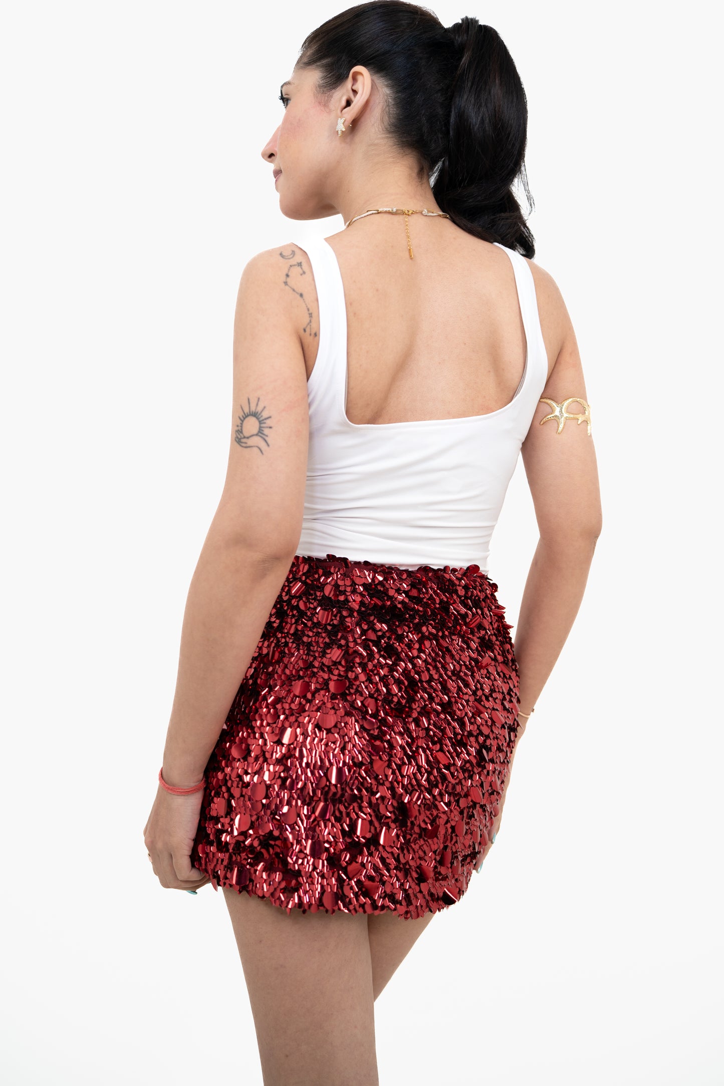 Bling Red Skirt