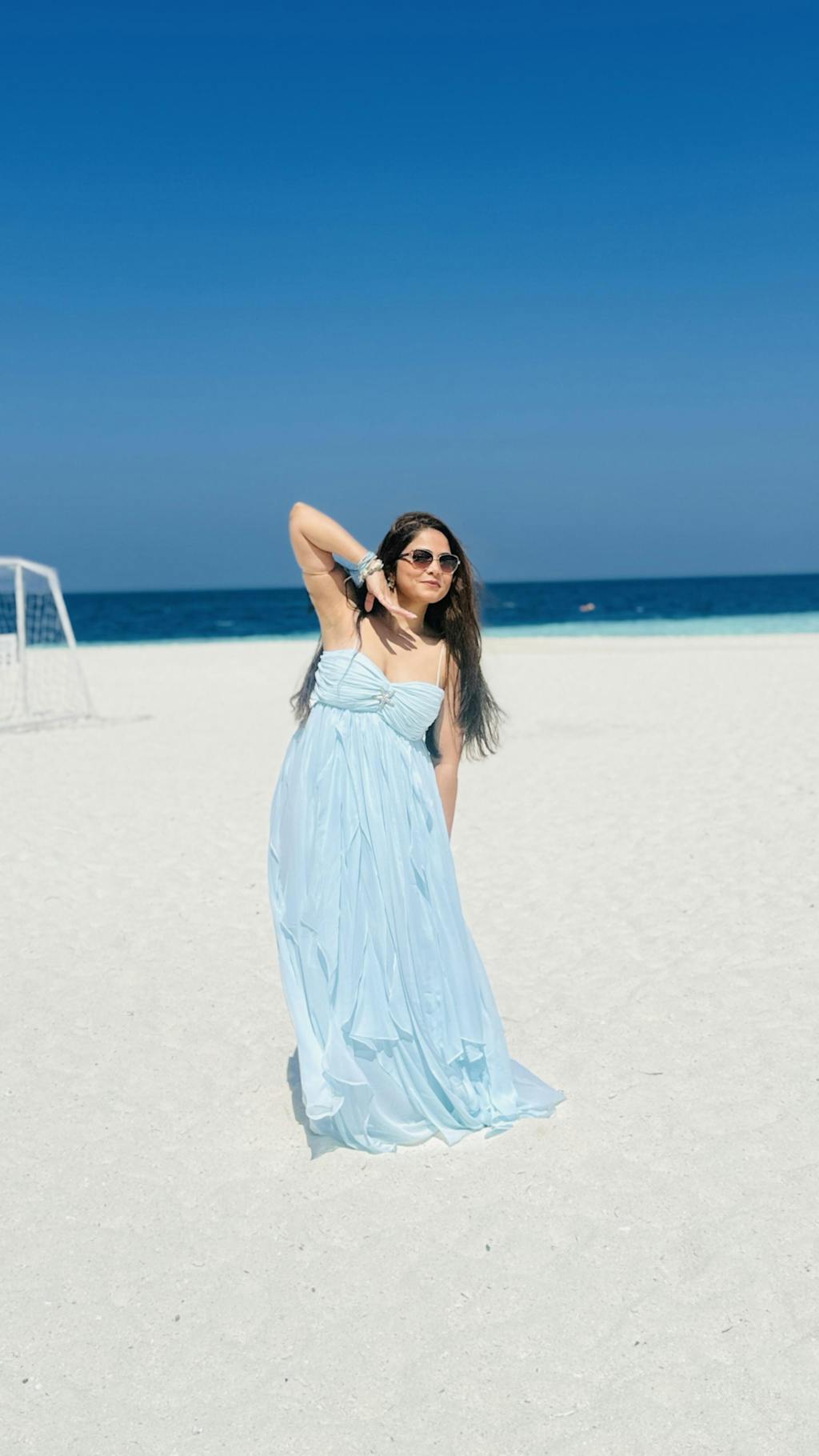 mimosa maxi dress Ice Blue Mimosa Maxi – elenthelabel