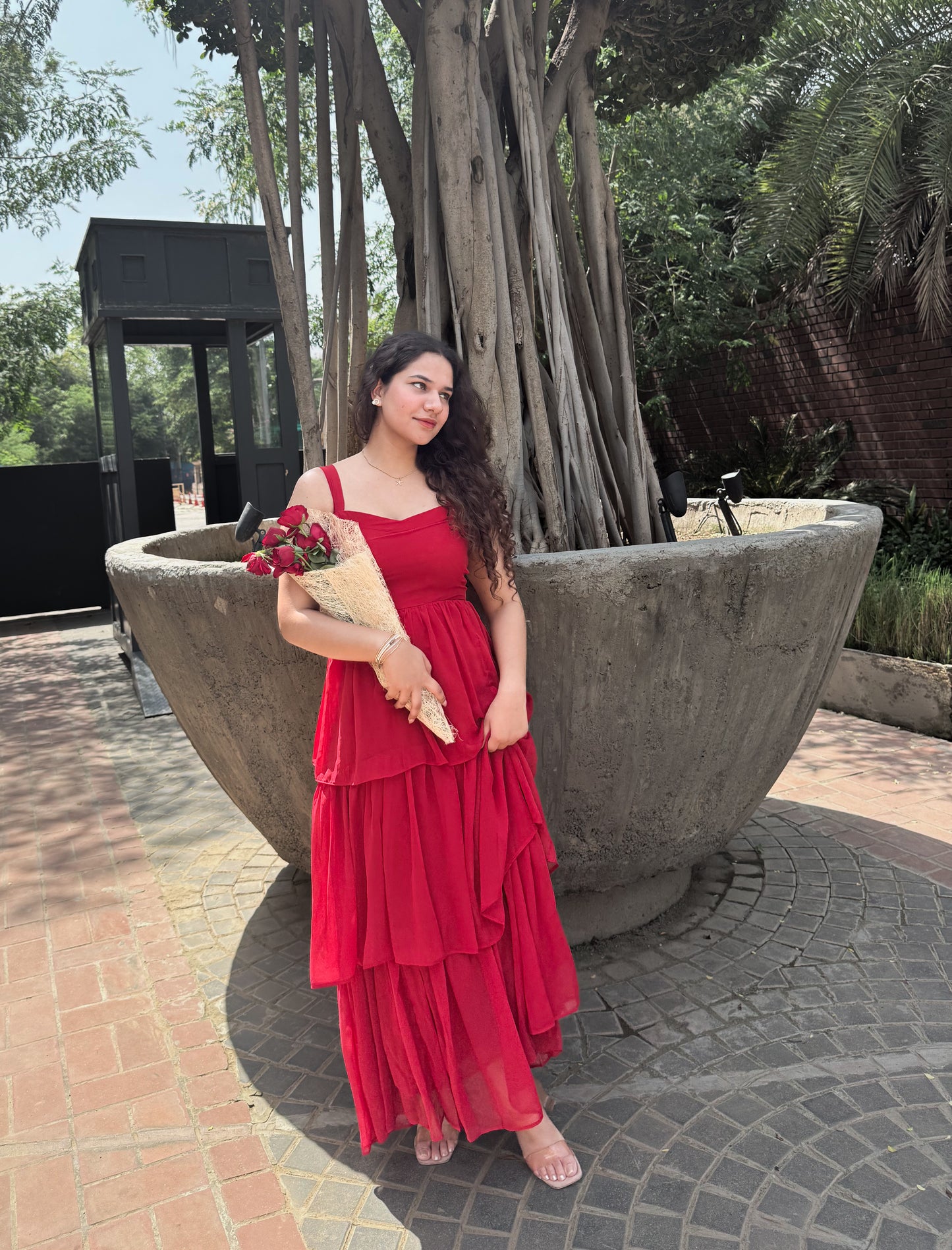 Cindy Red Maxi