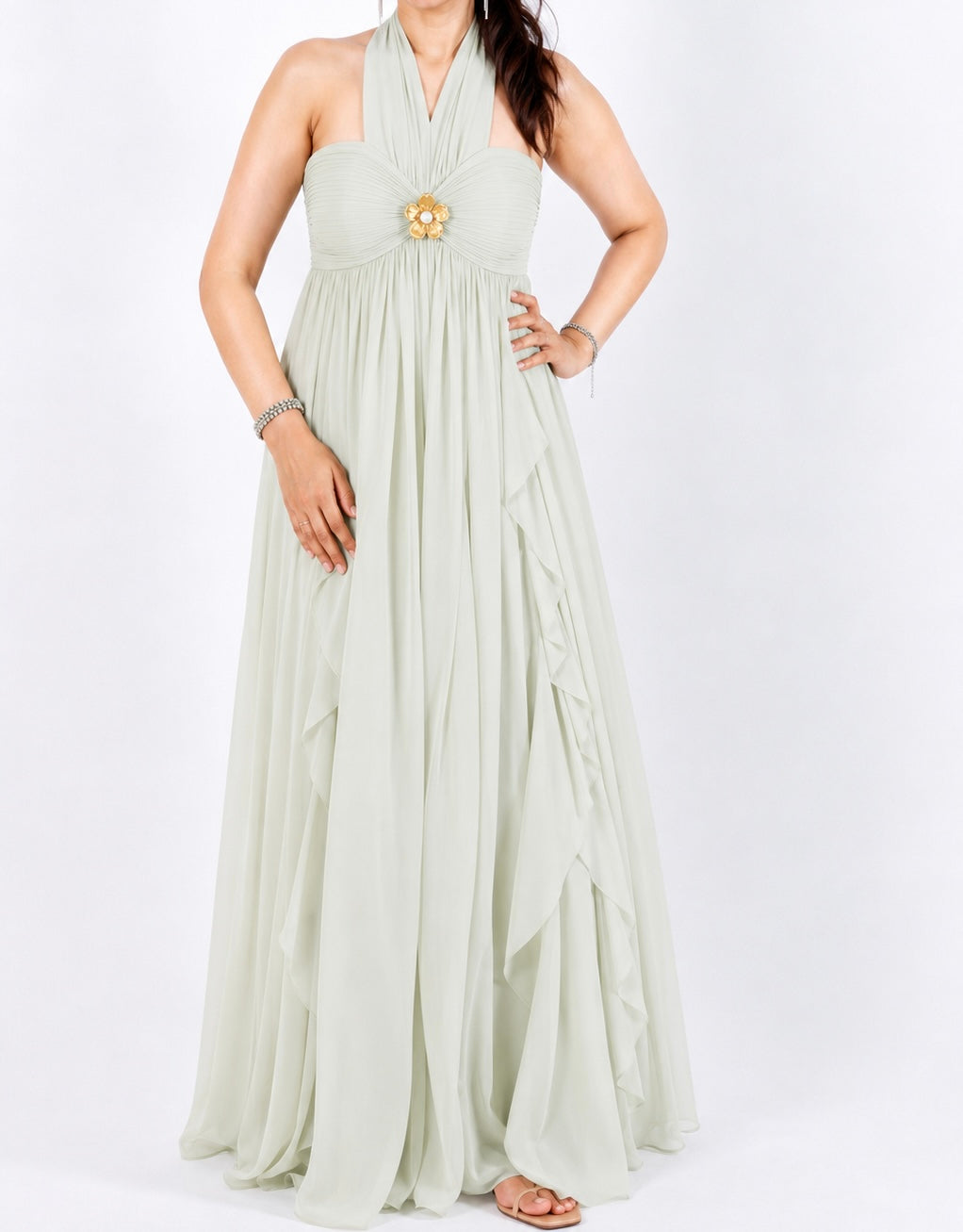 Khaki Scarlet Maxi