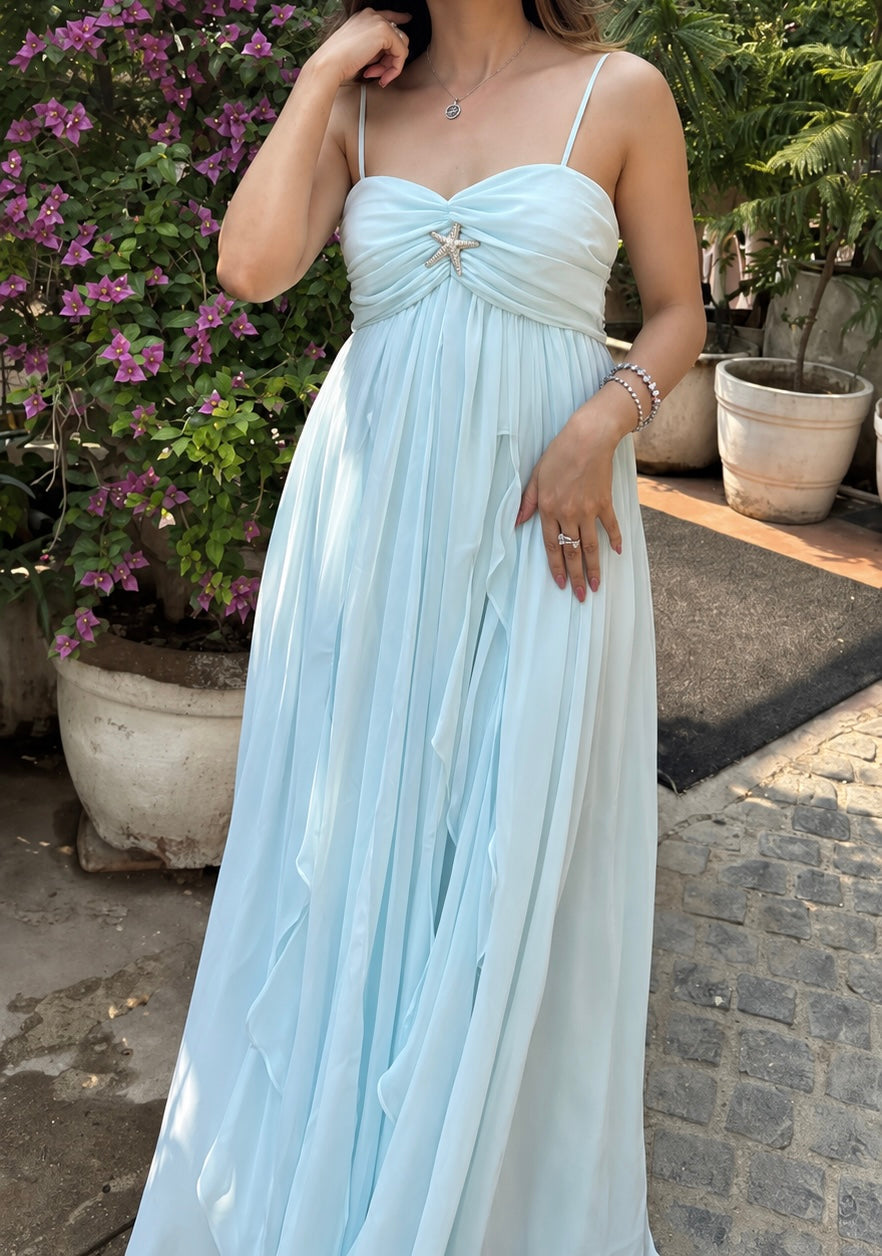 Ice Blue Mimosa Maxi