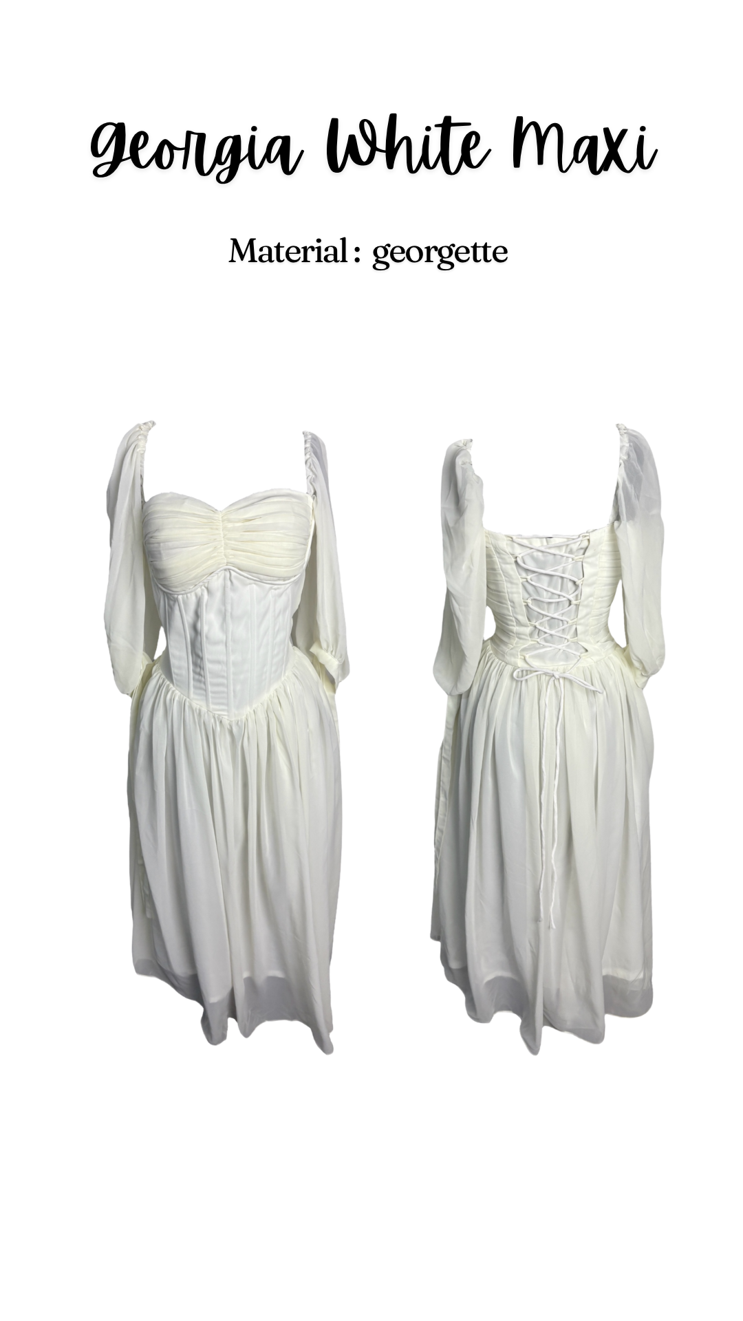Georgia White Maxi