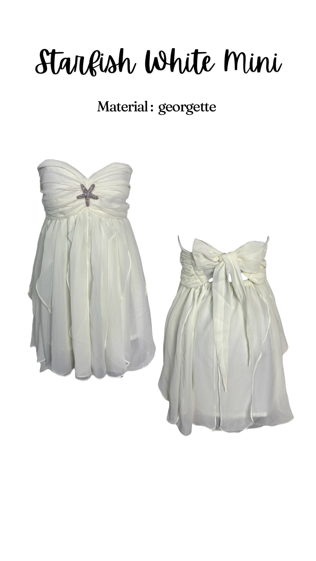 Starfish White Mini Dress