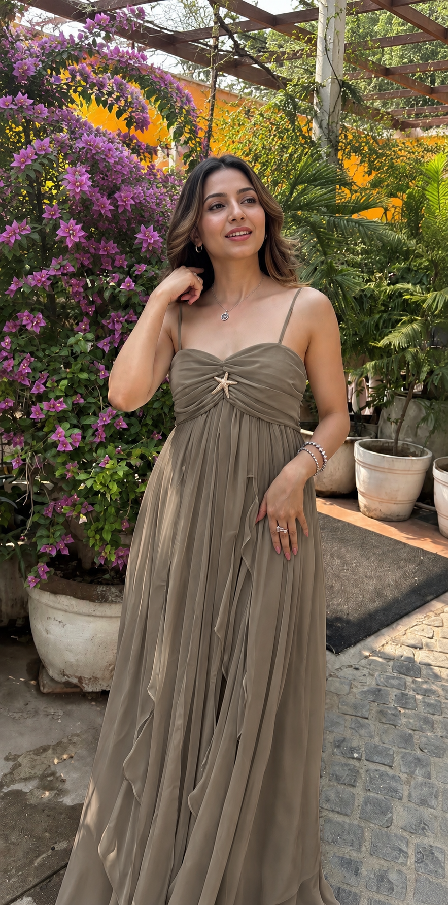 Khaki Mimosa Maxi