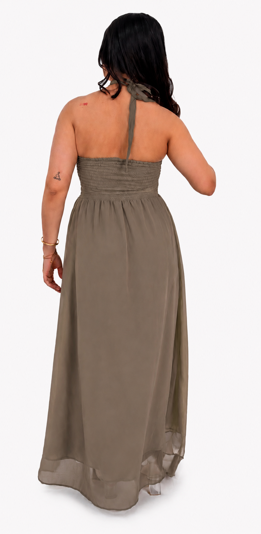 Khaki Scarlet Maxi