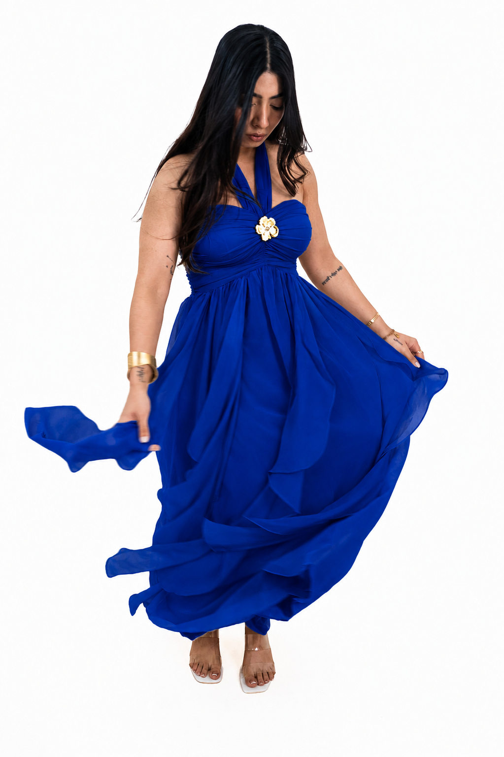 Royal Blue Scarlet Maxi