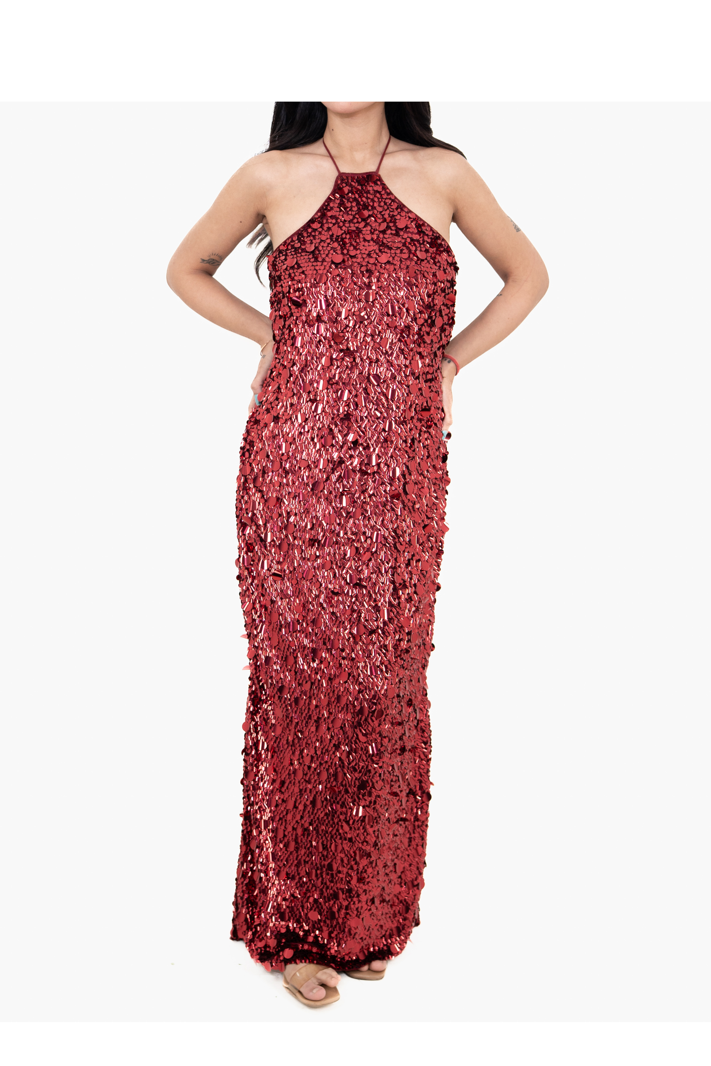 Sundown Shimmer Red Maxi