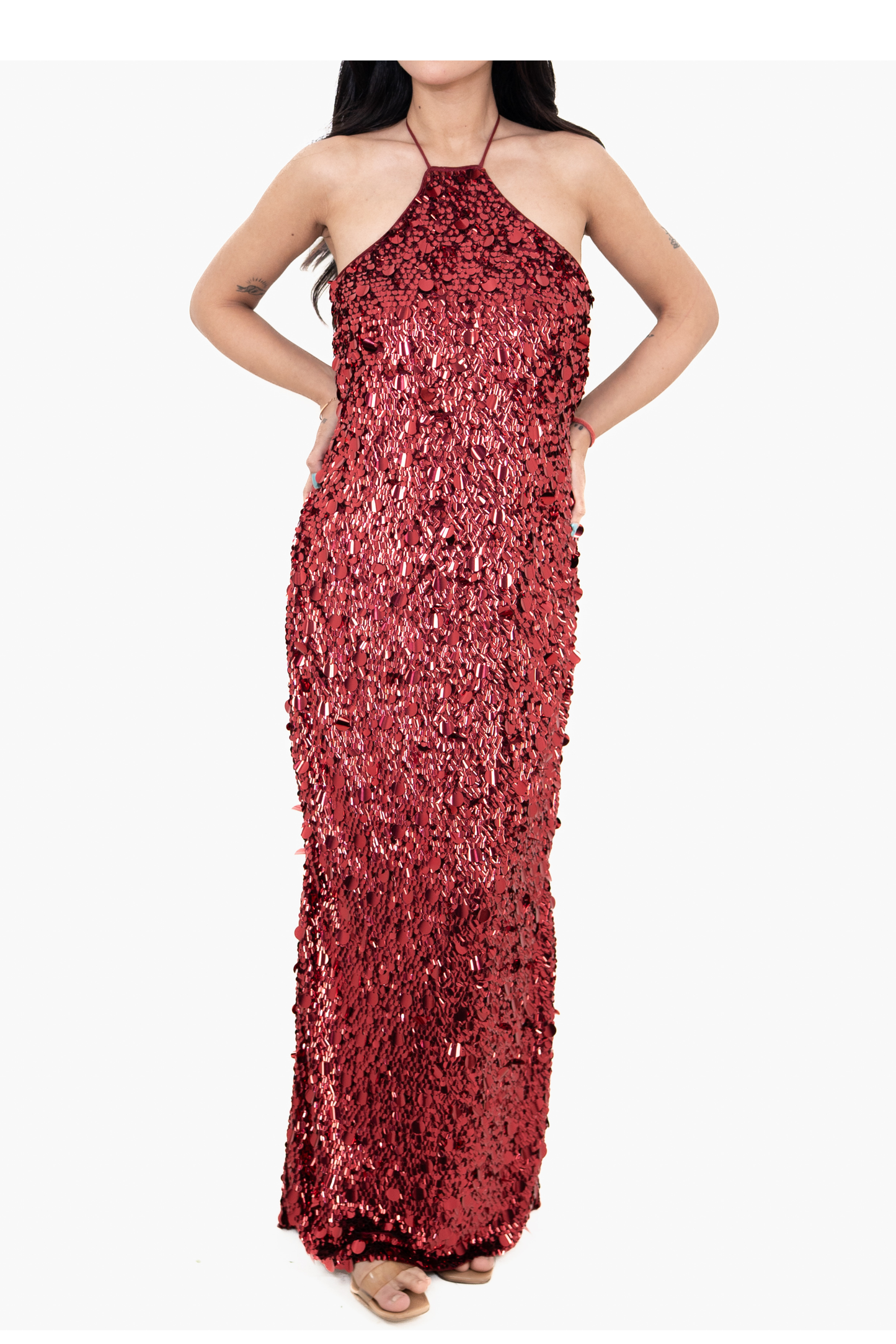 Sundown Shimmer Red Maxi