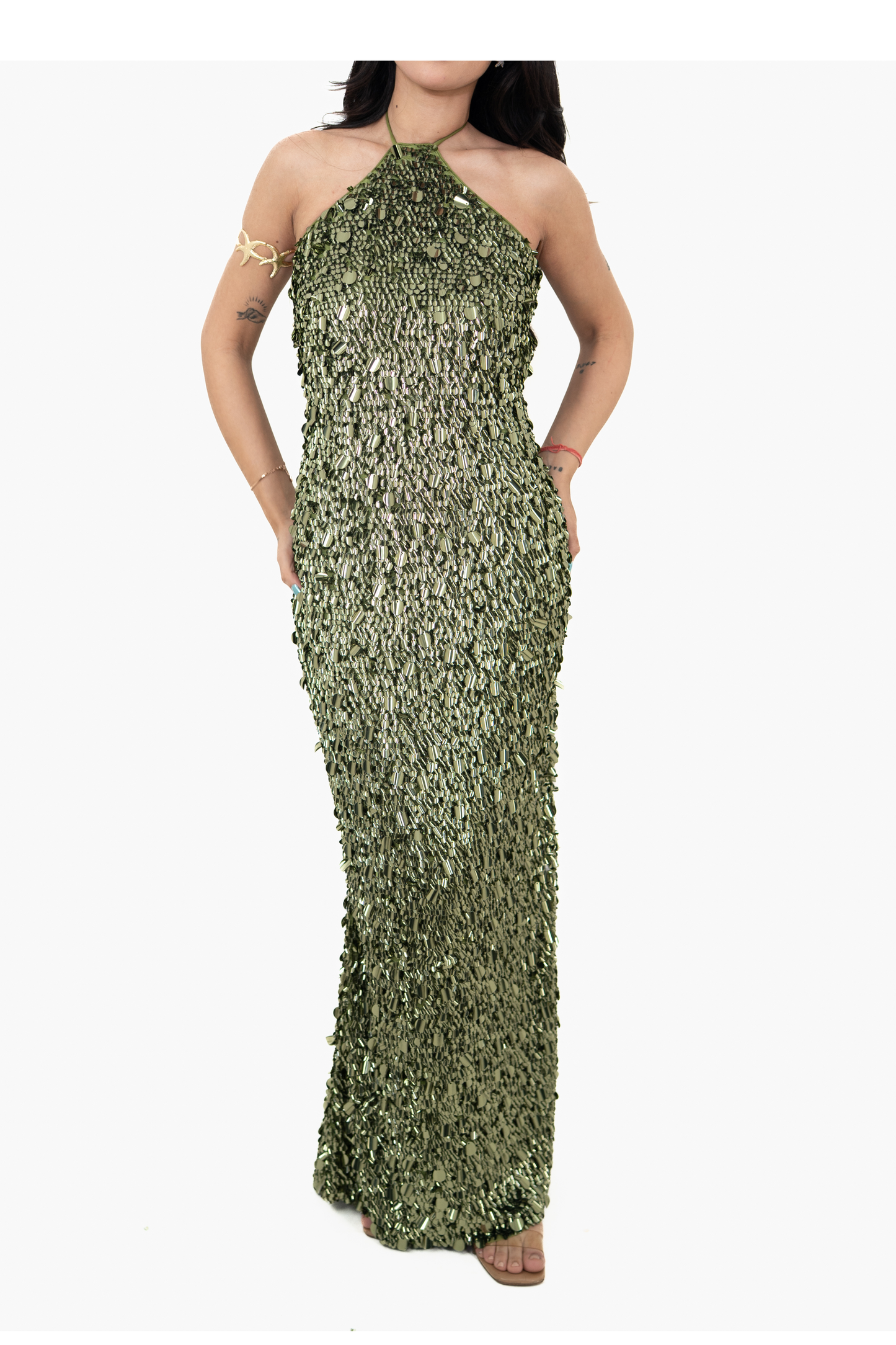 Sundown Shimmer Green Maxi