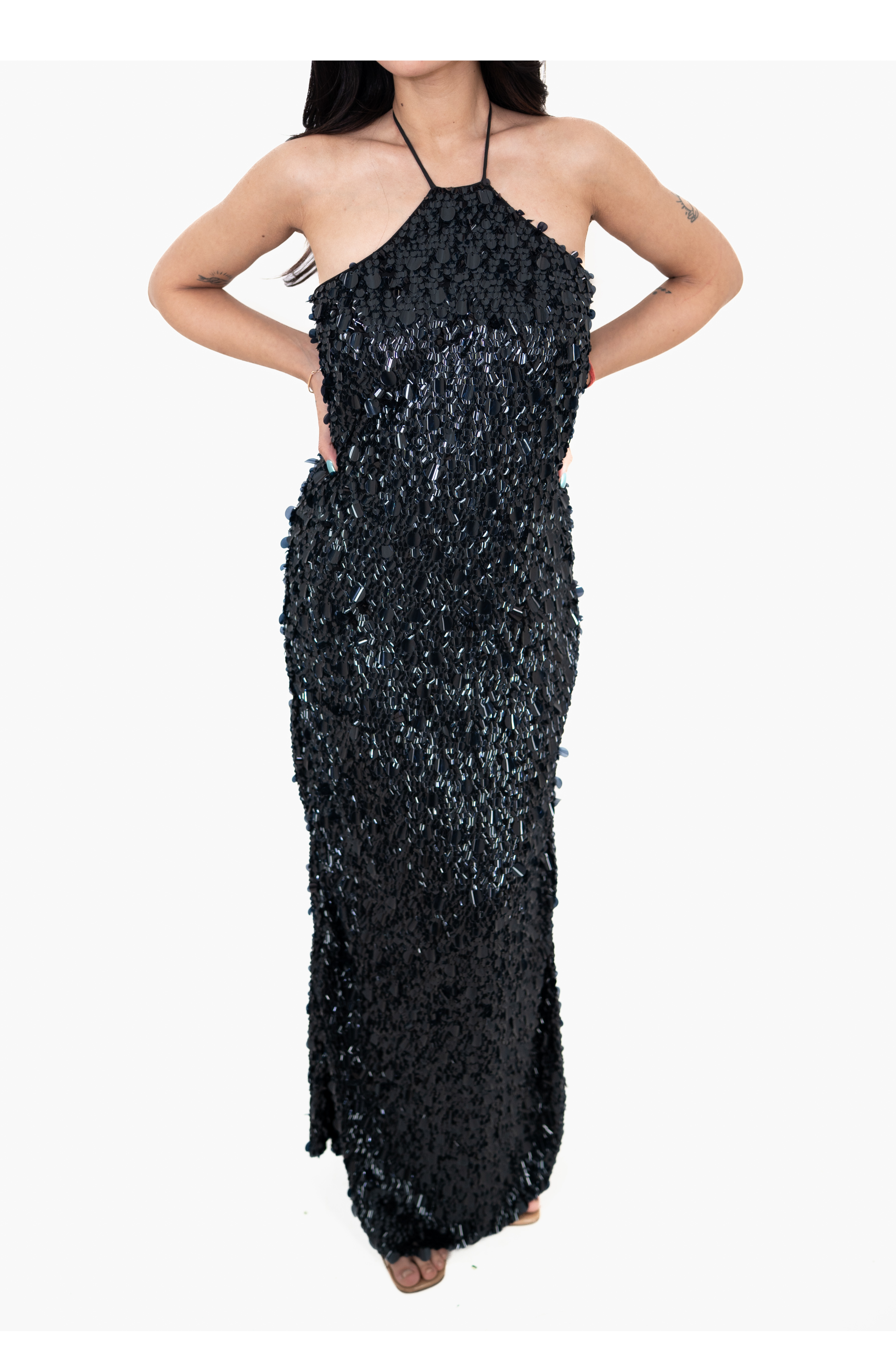 Sundown Shimmer Black Maxi