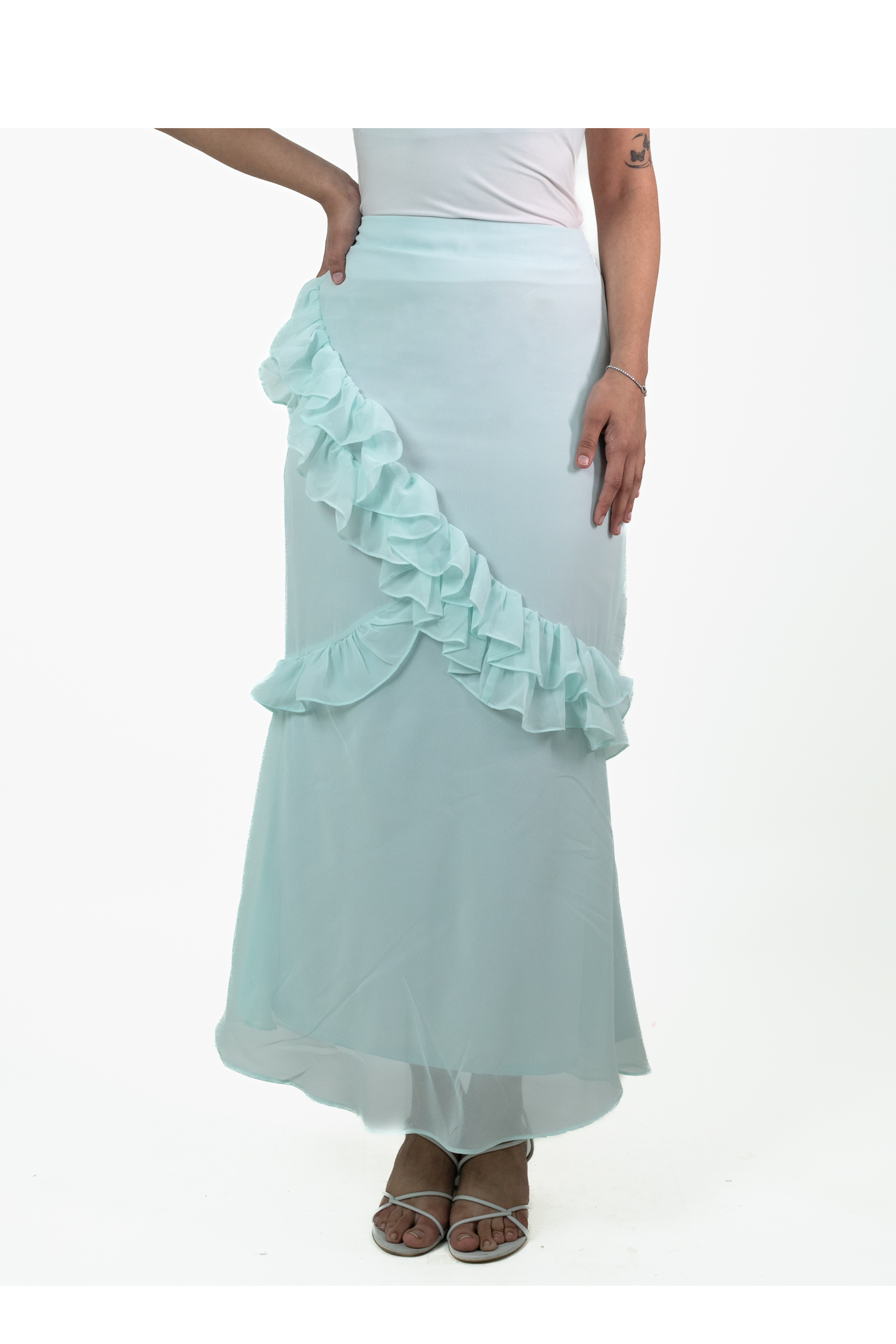 Ice Blue Koi Skirt