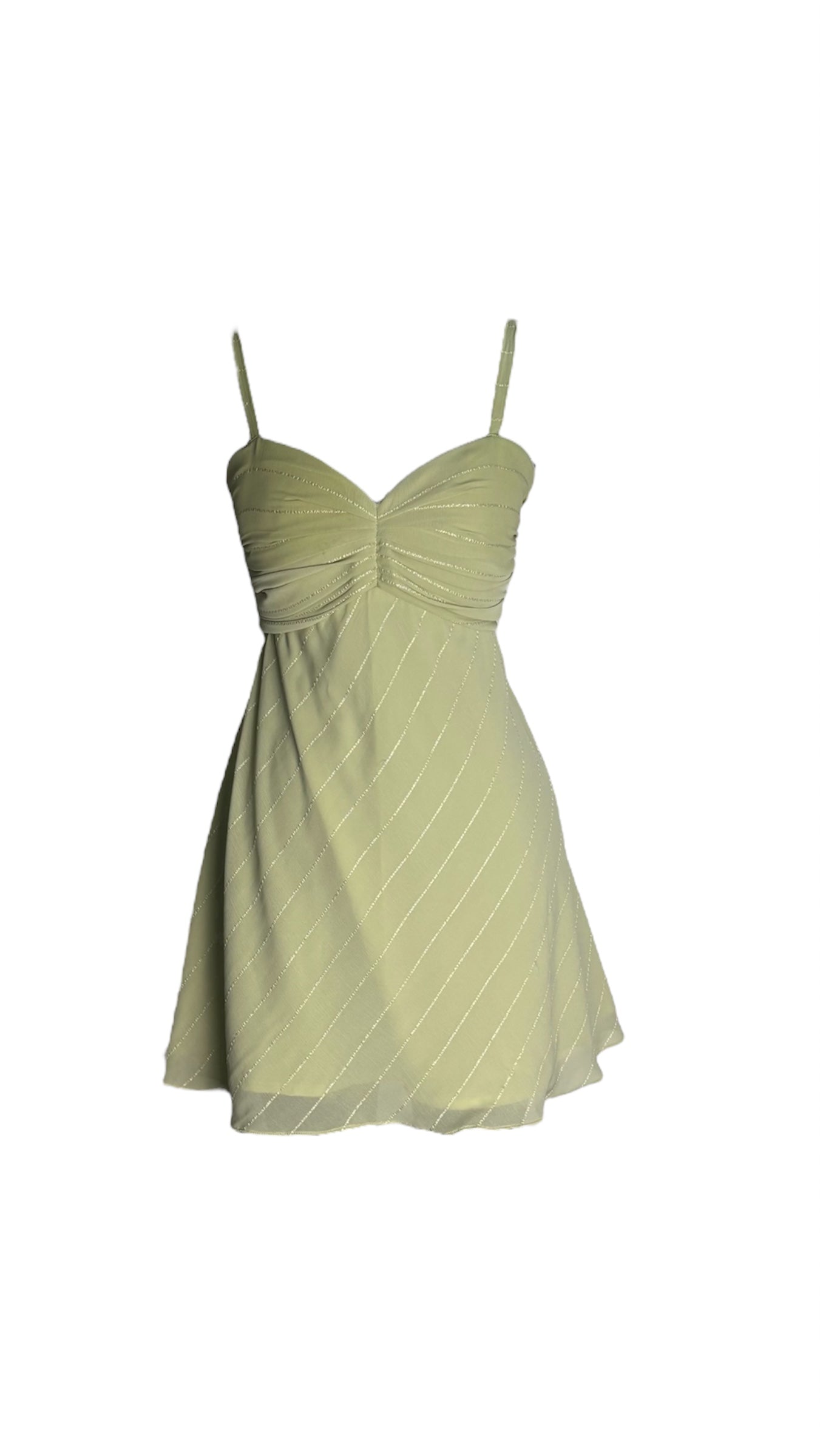 Green Mimosa Mini Dress
