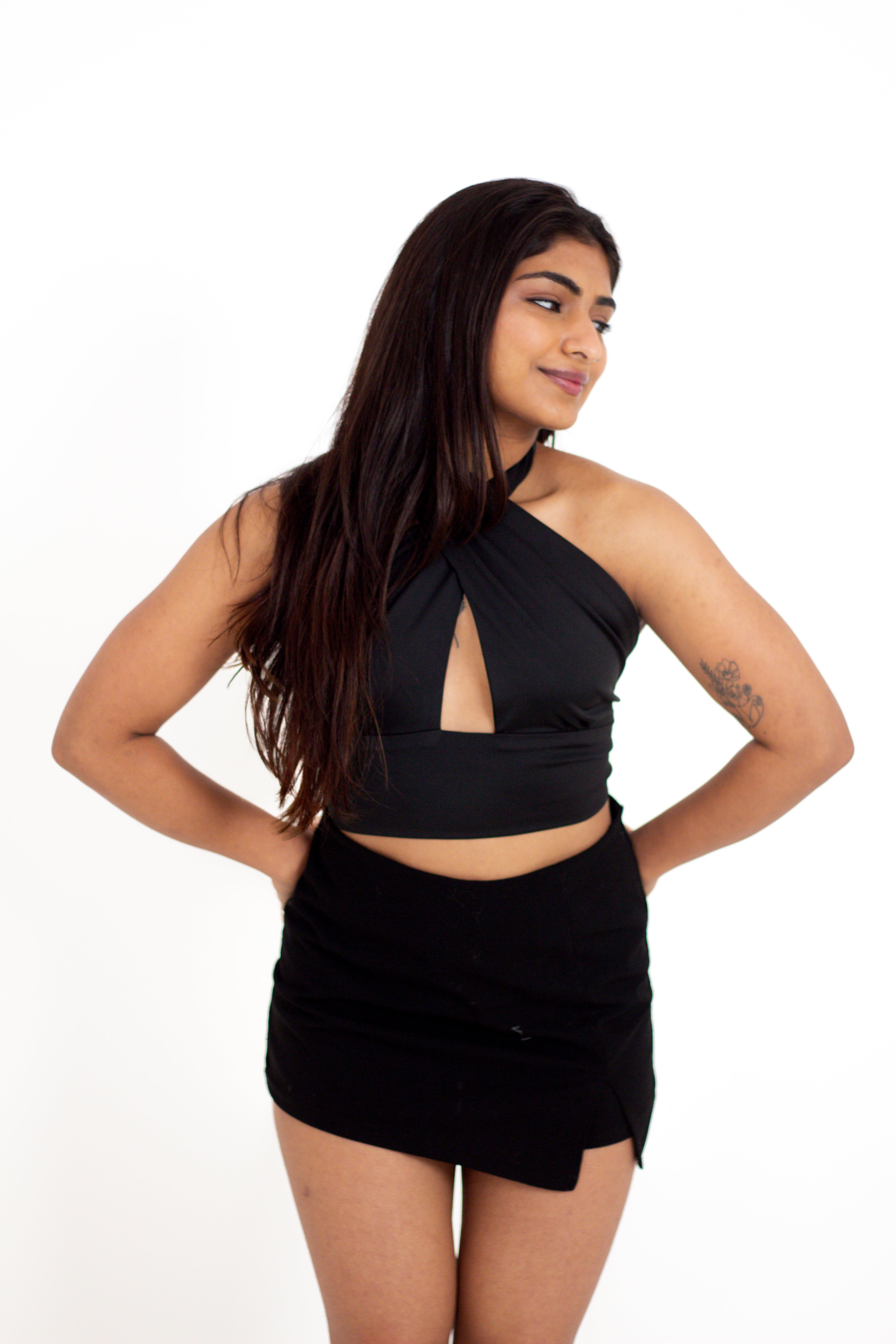 Black Halter Top