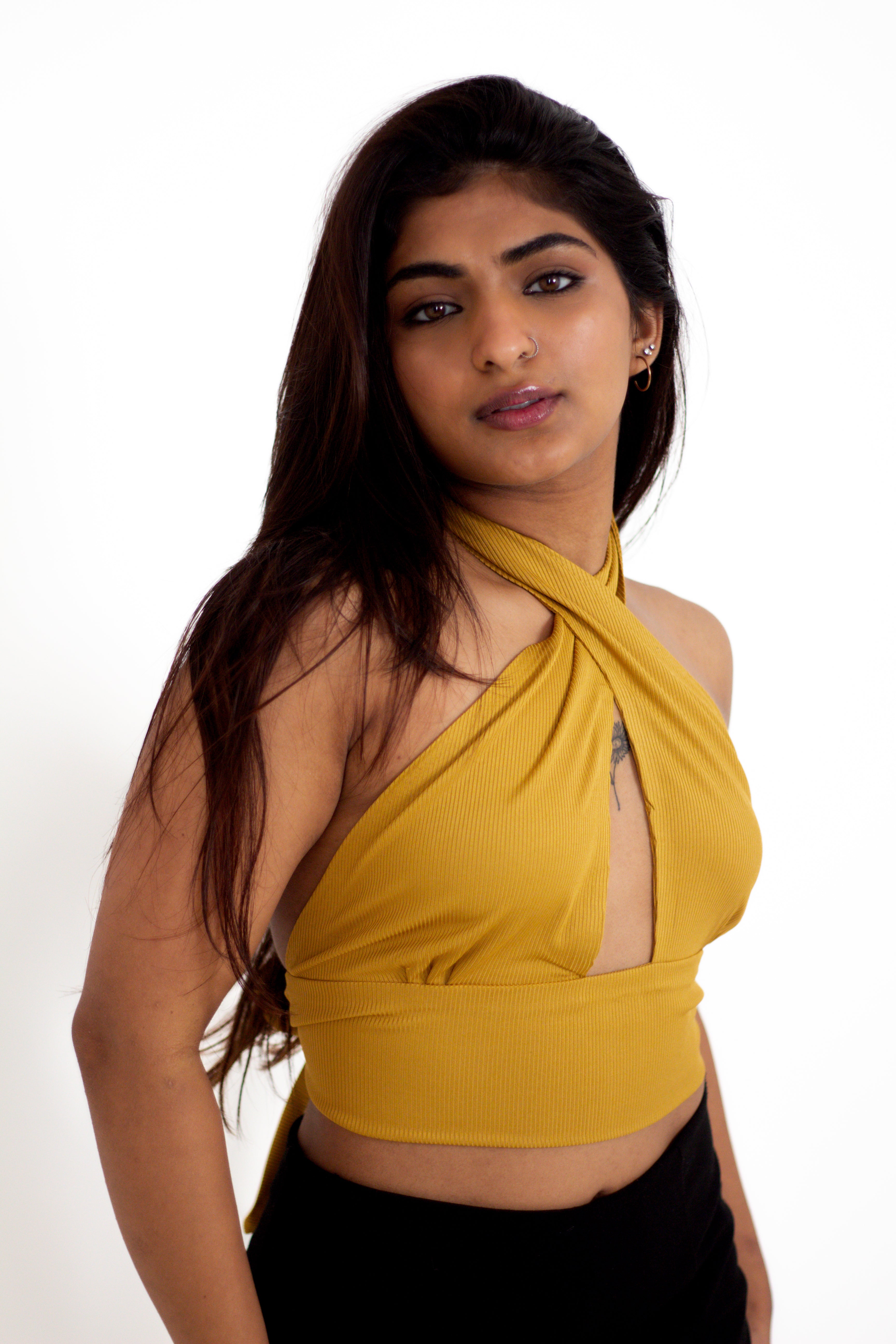 Honey Ribbed Halter Top