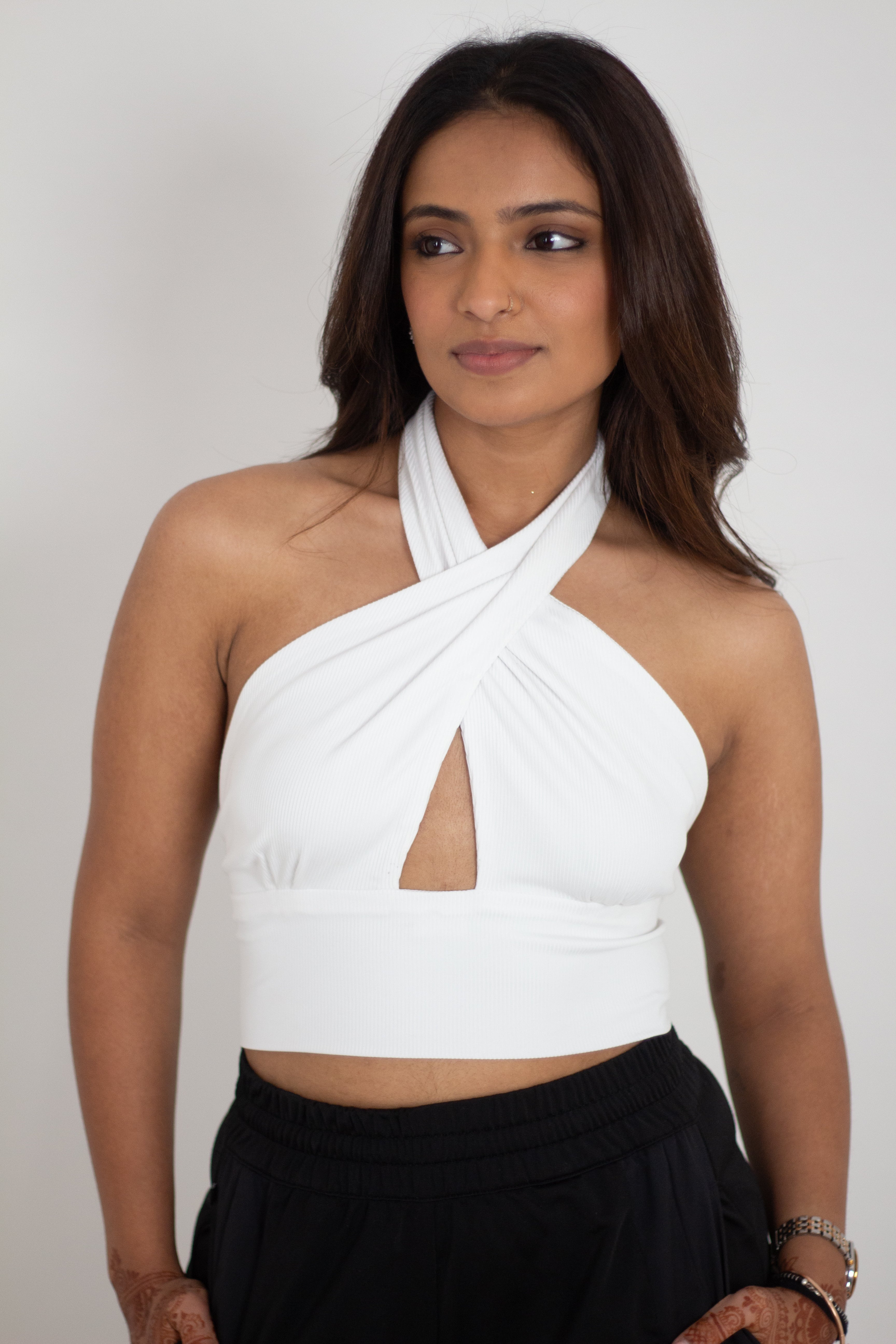 Honey Ribbed Halter Top