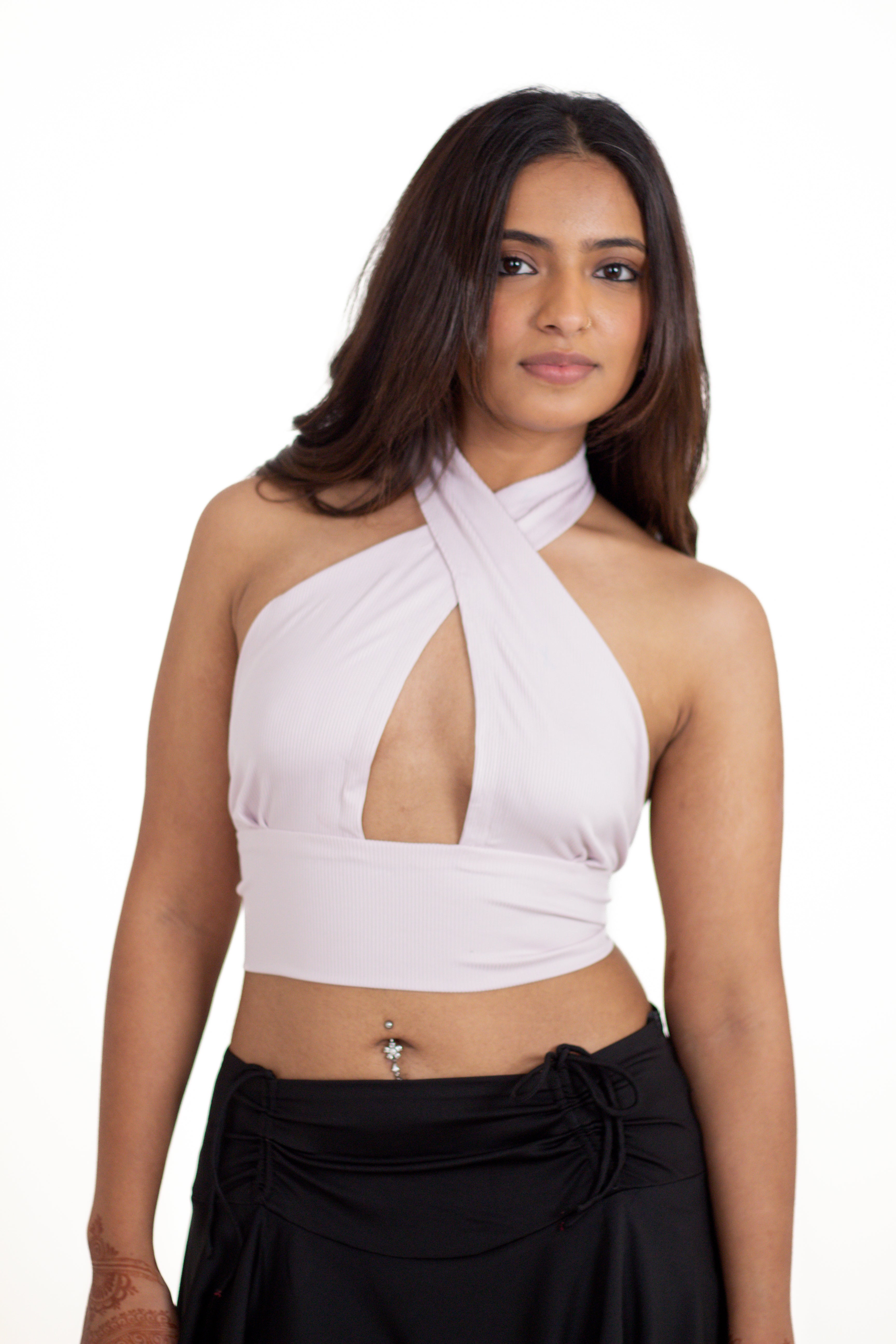Honey Ribbed Halter Top
