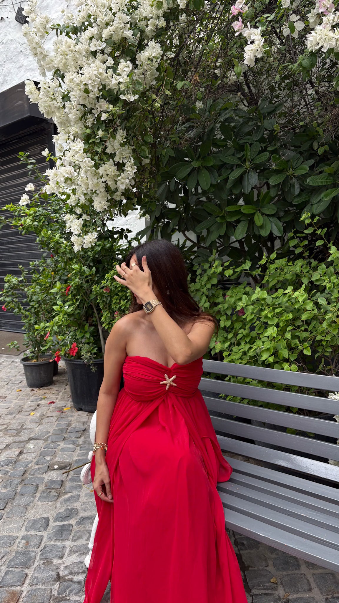 Red Mimosa Maxi