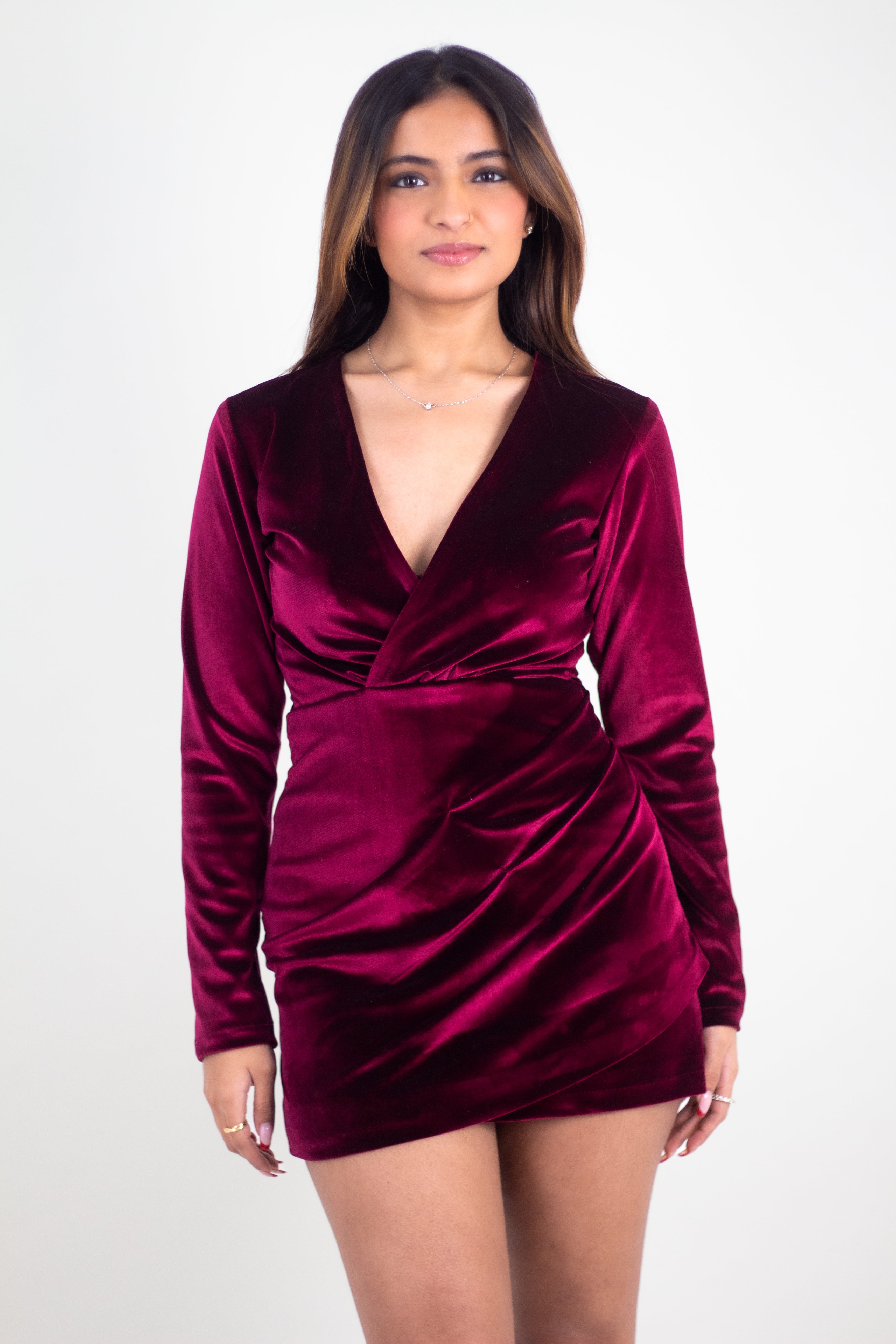Velvet Mocha Shirt Dress