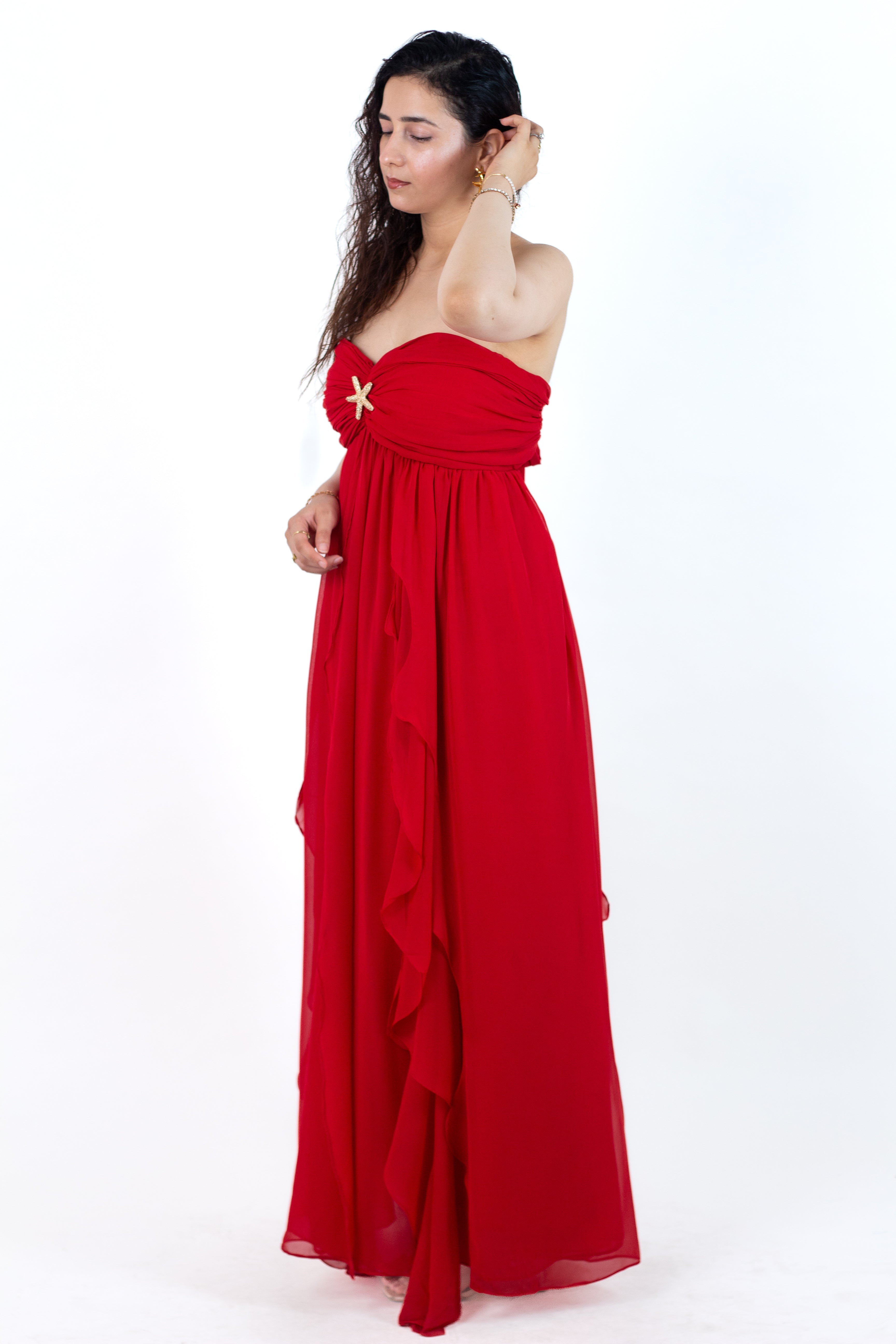 Red Mimosa Maxi