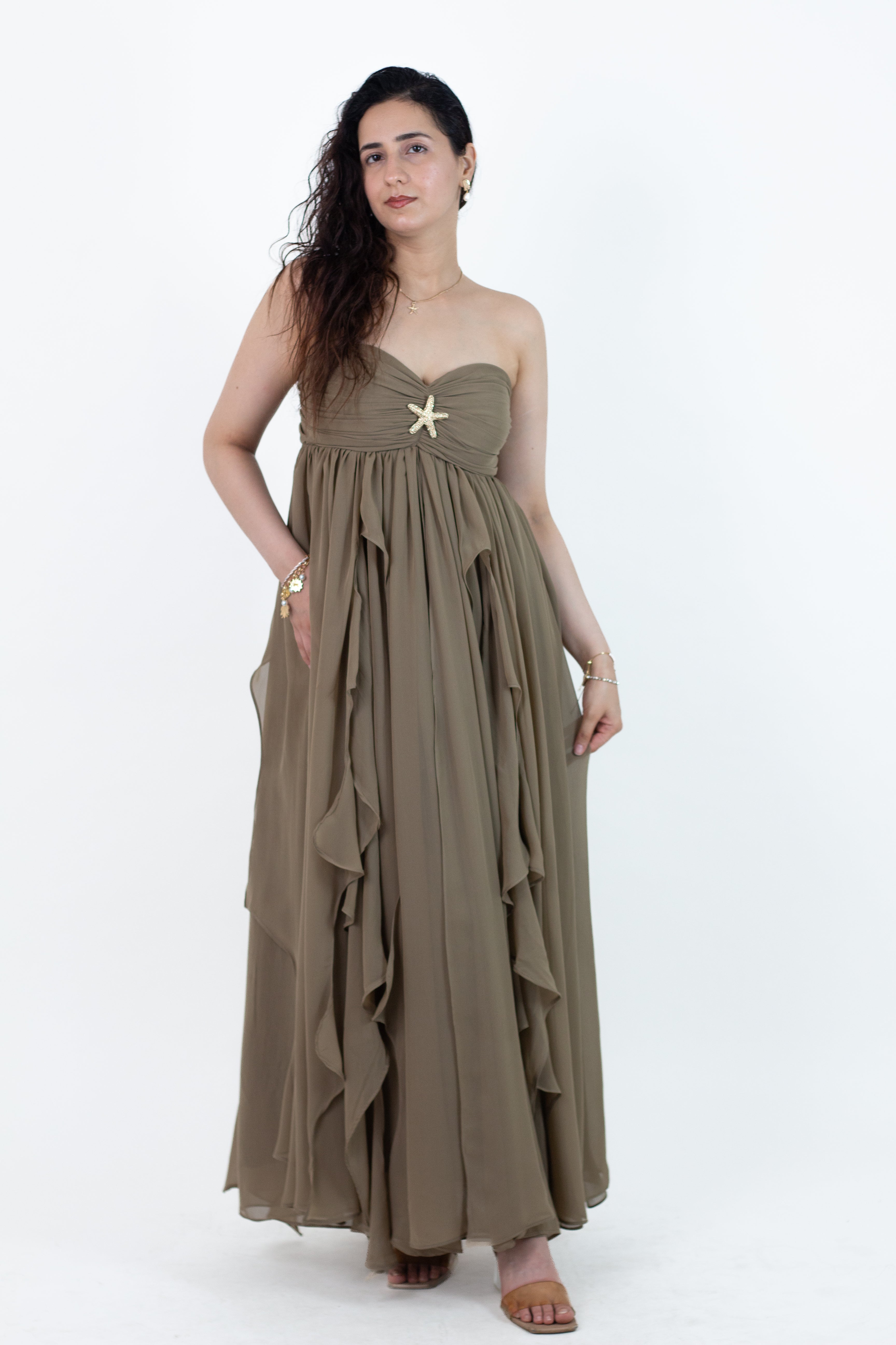 Khaki Mimosa Maxi