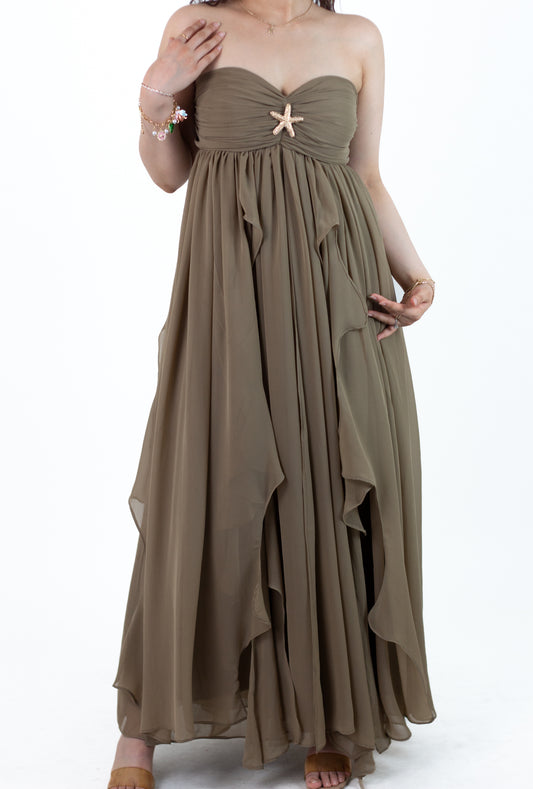 Khaki Mimosa Maxi