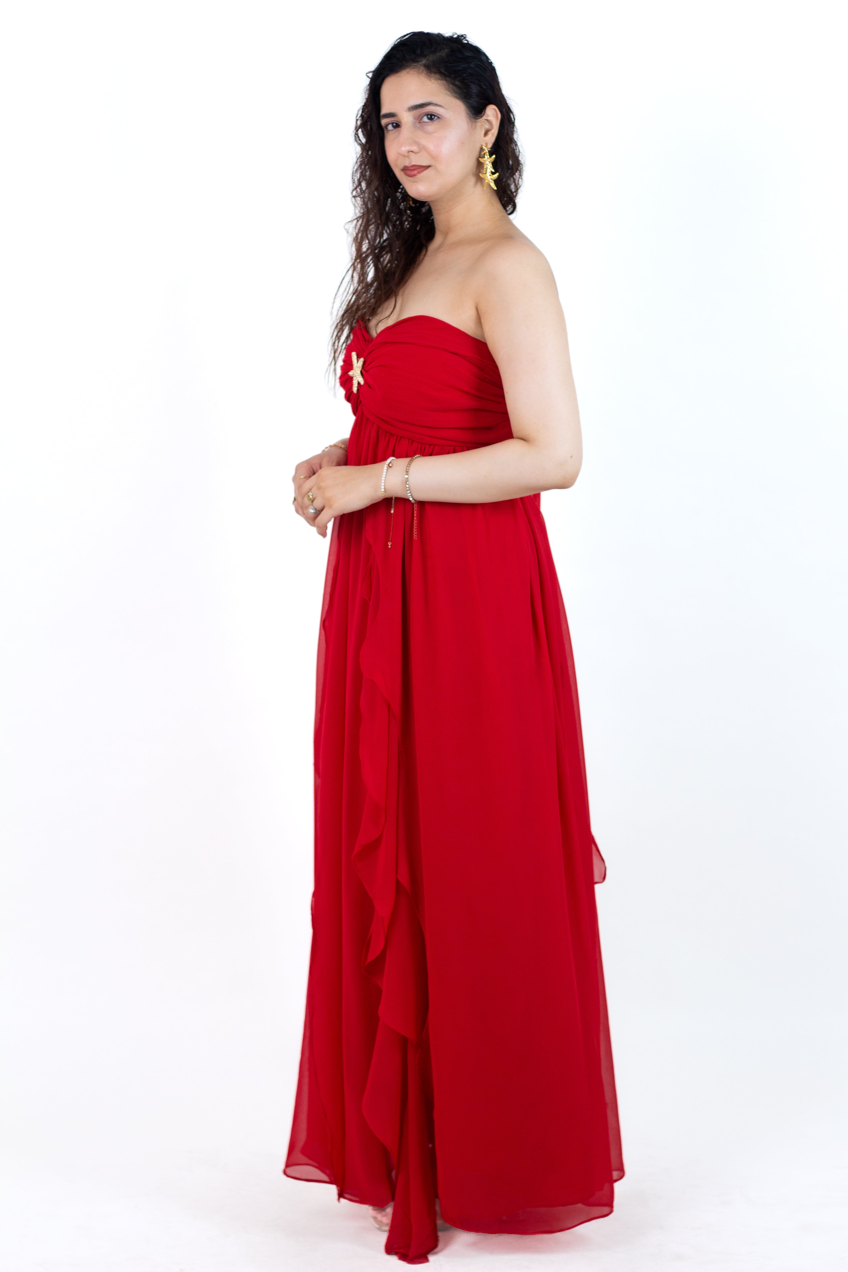 Red Mimosa Maxi