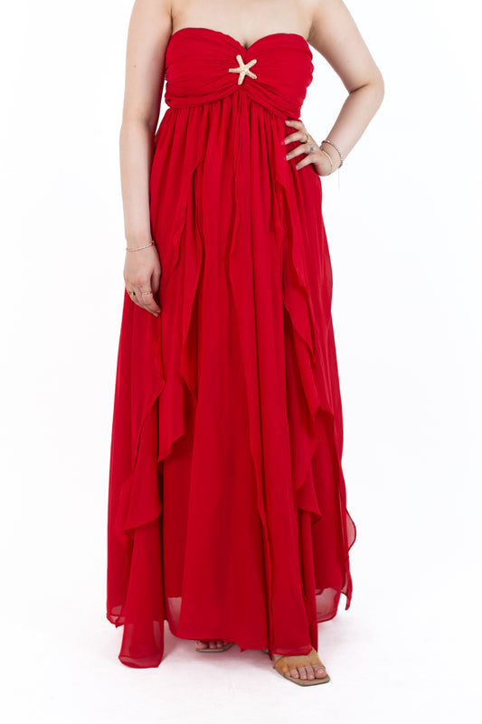 Red Mimosa Maxi