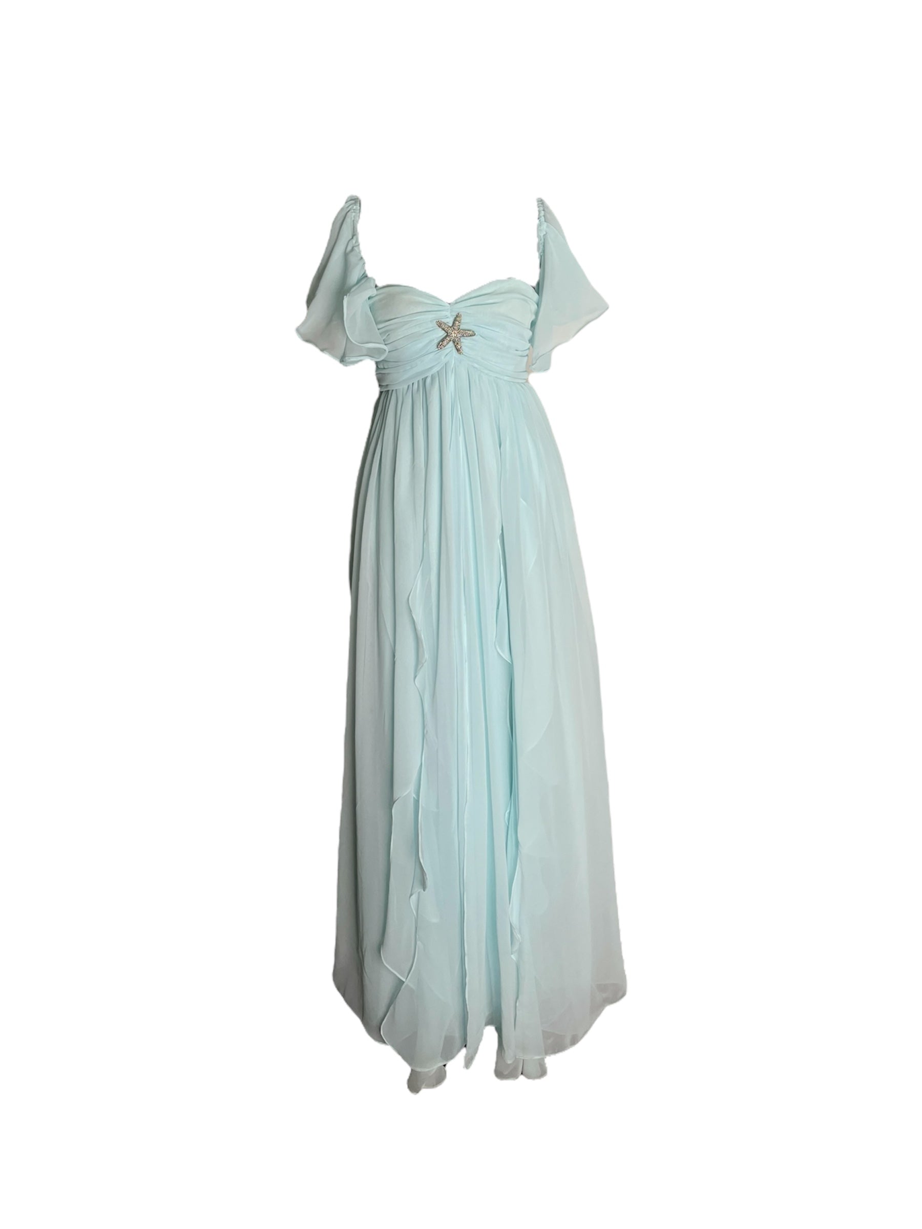 Ice Blue Mimosa Maxi