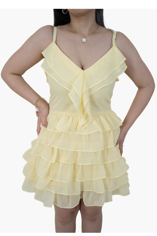 Agnes Yellow Mini Dress