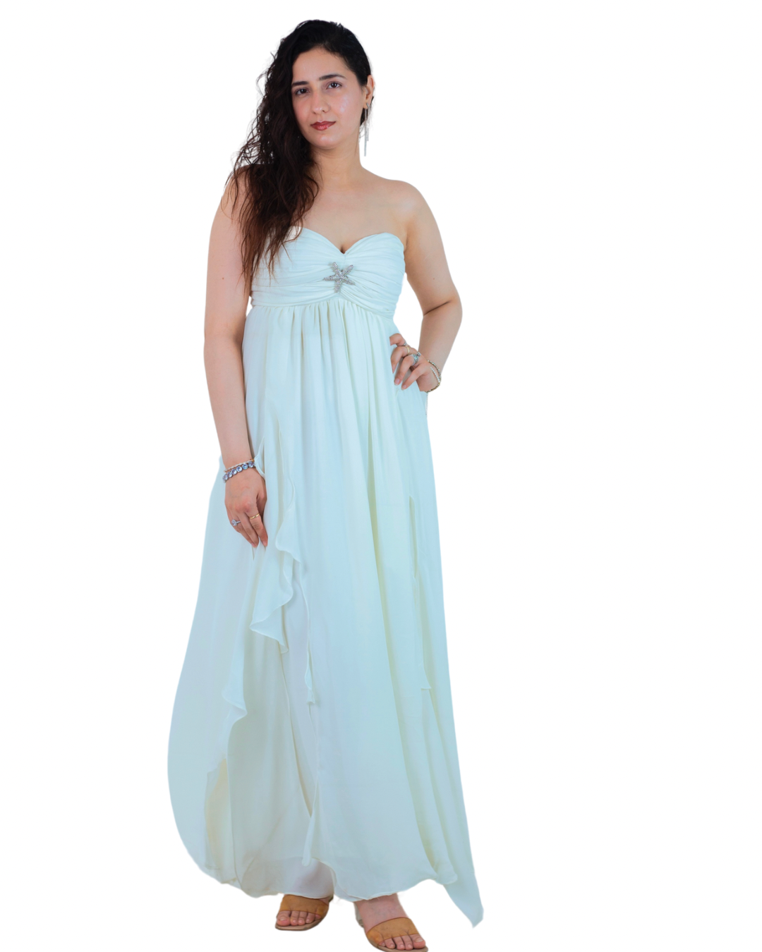 Ice Blue Mimosa Maxi