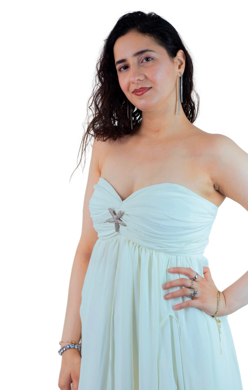 Ice Blue Mimosa Maxi