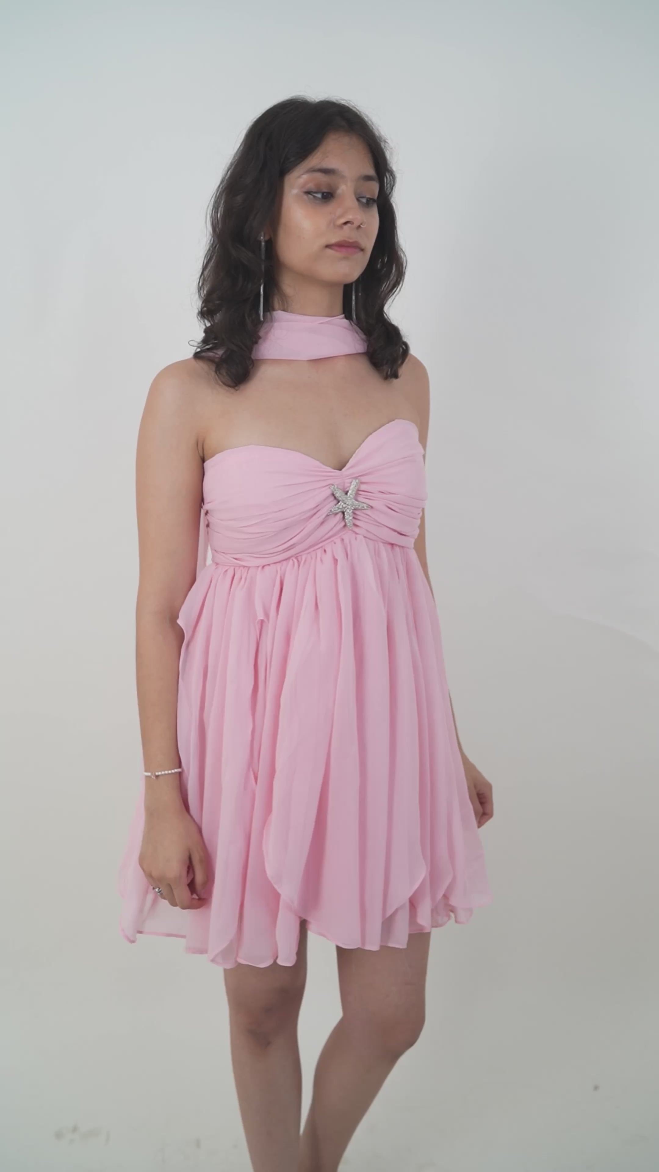 Starfish Pink Mini Dress