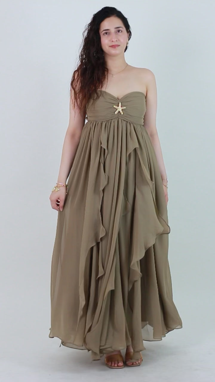 Khaki Mimosa Maxi