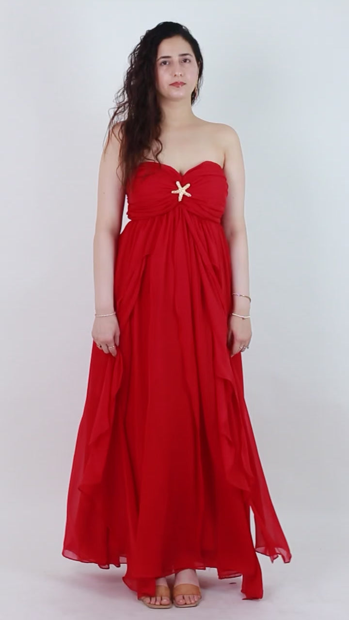 Red Mimosa Maxi
